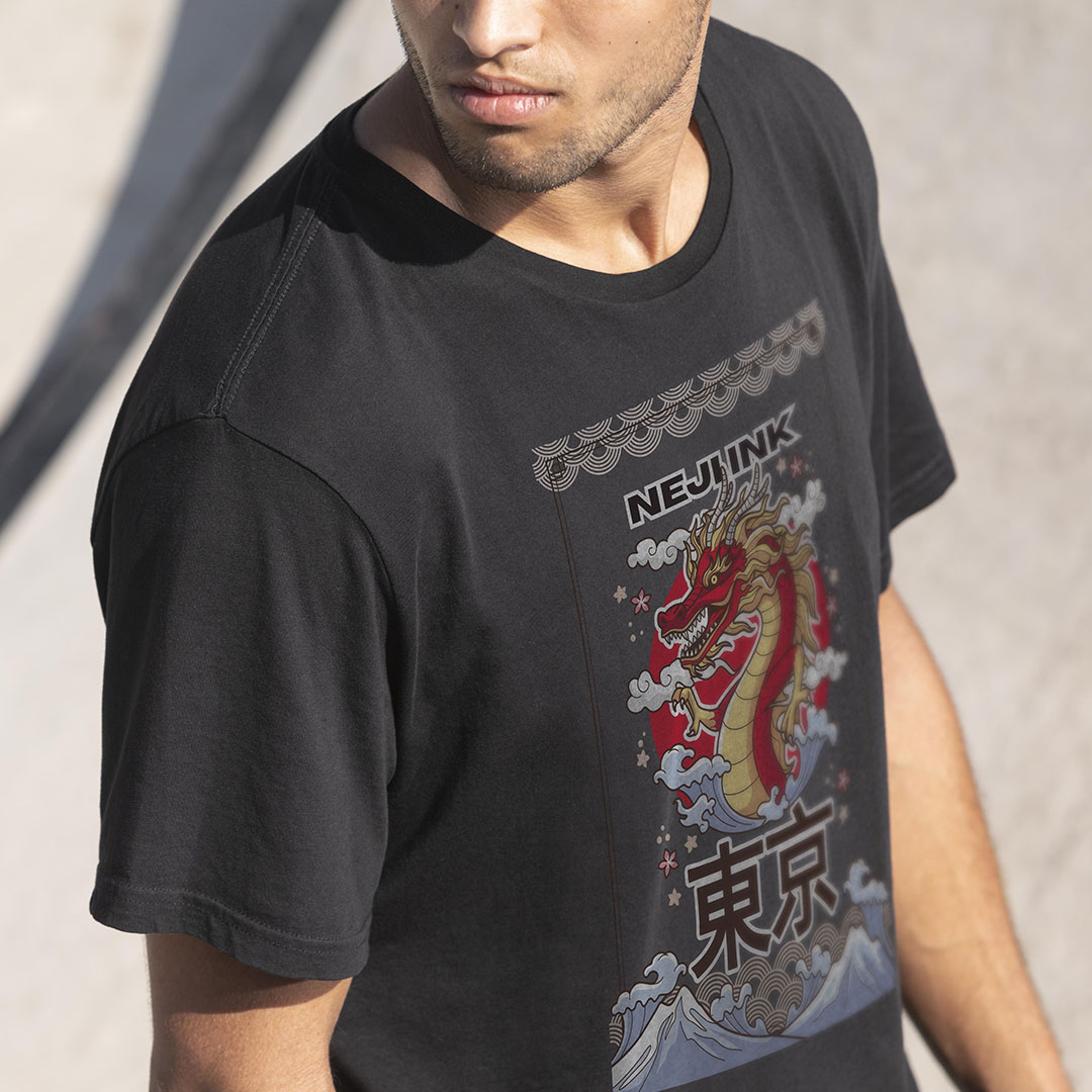 Camiseta Red Dragon - Unissex