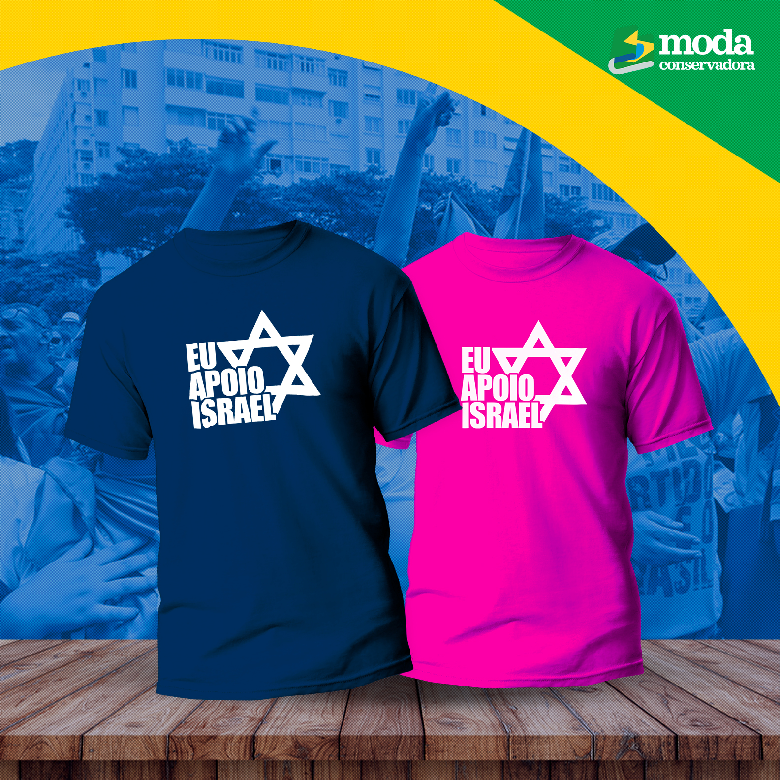 Camiseta UNISEX Eu Apoio Israel