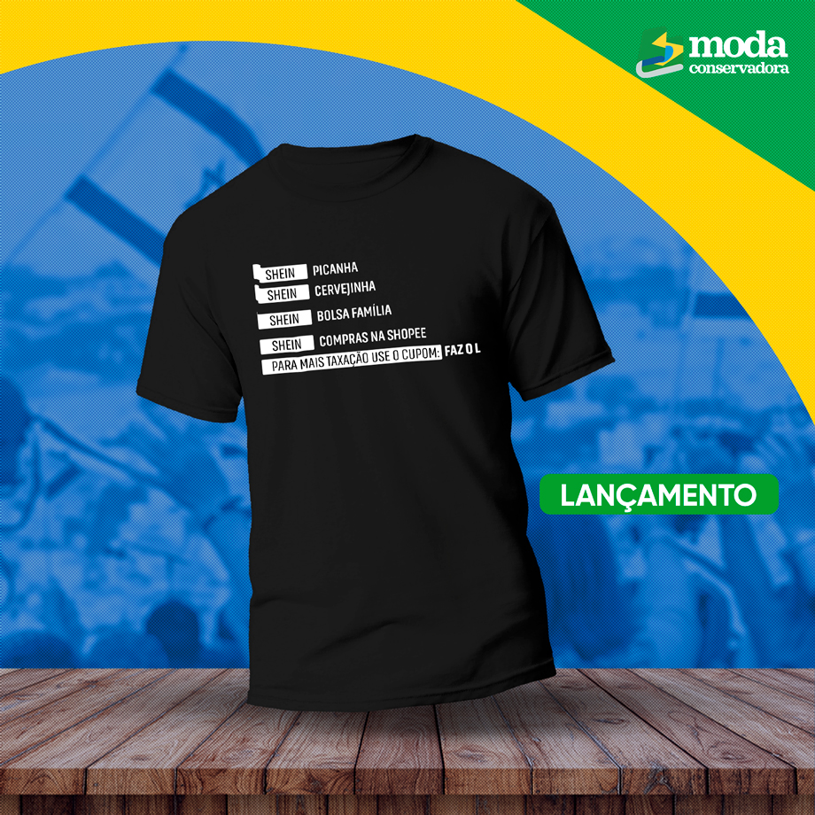 Camiseta Shein - lançamento 2024
