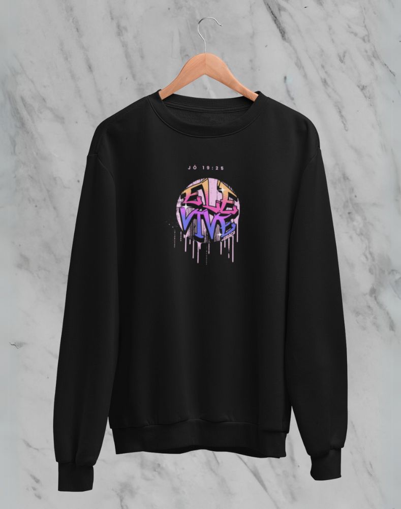 Moletom Fechado Ele Vive