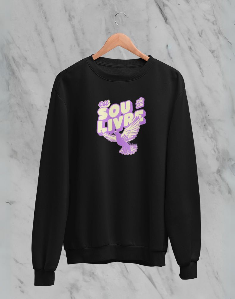 Moletom Fechado Eu Sou Livre