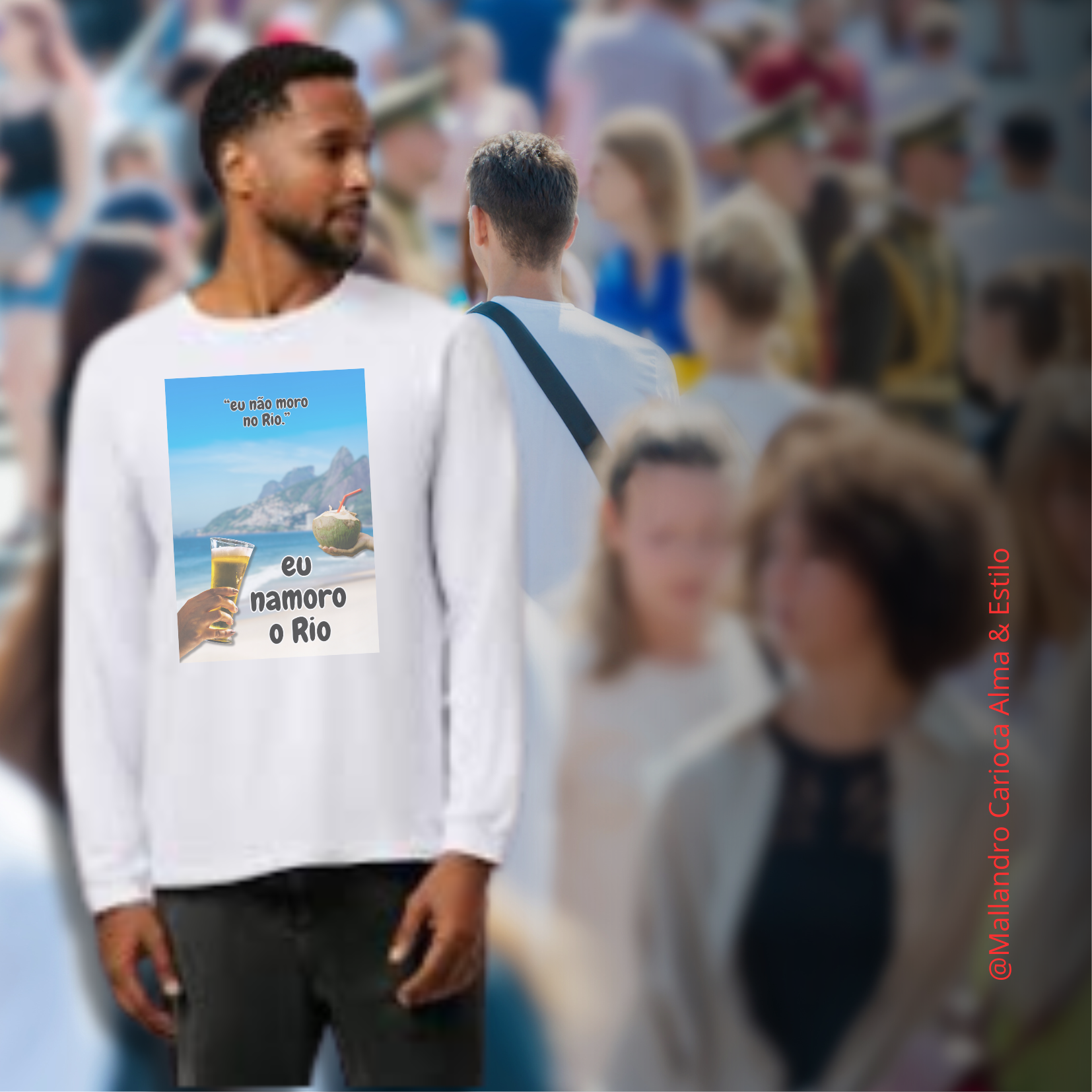 Camiseta Namoro o Rio M Longa