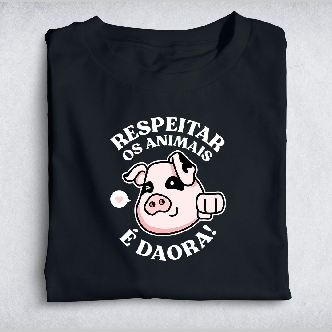 Respeitar os animais (Porco)