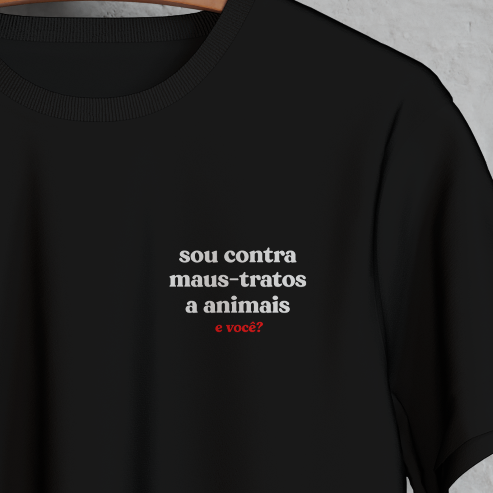Sou contra maus-tratos a animais (Minimal)