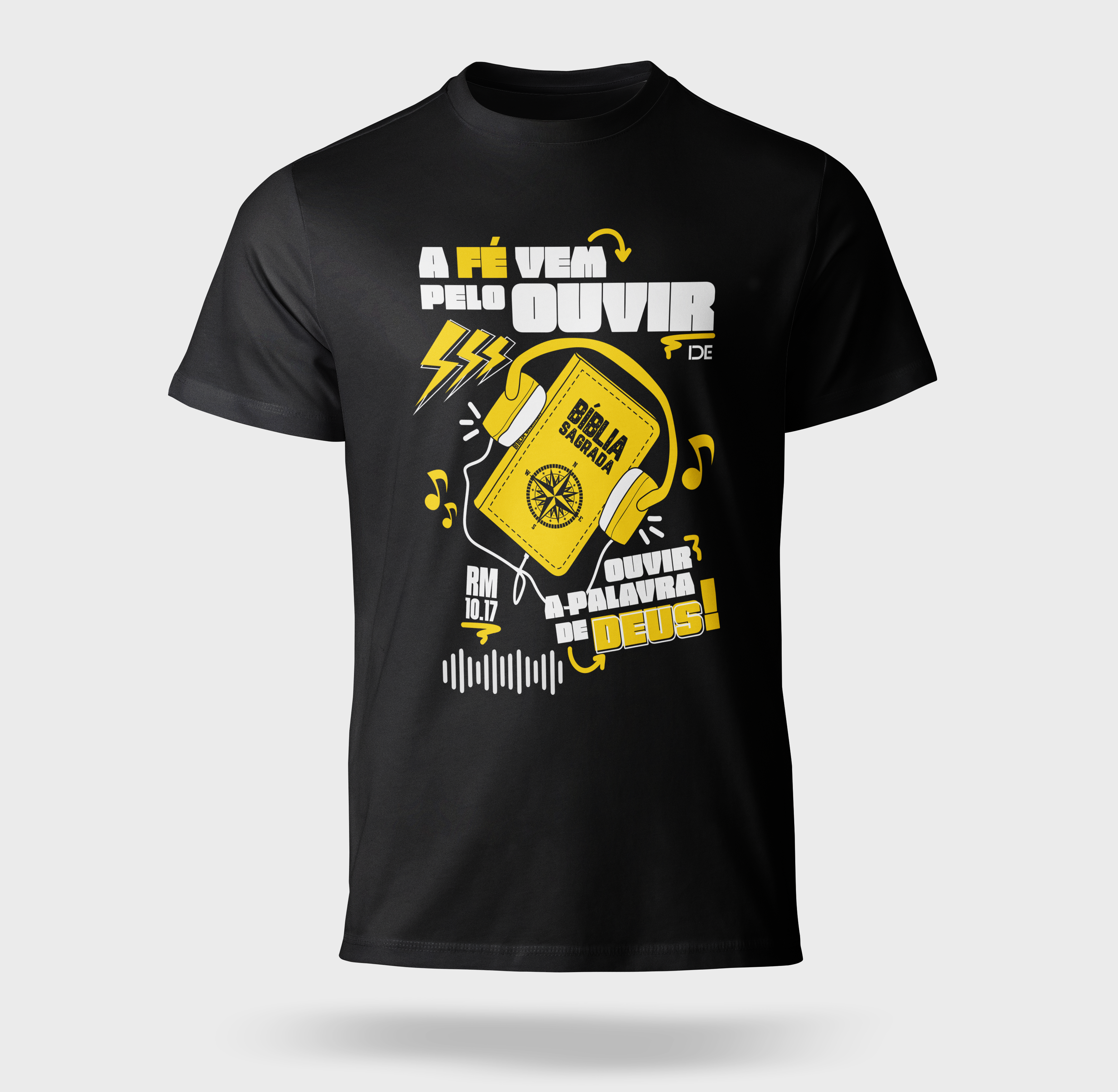 CAMISETA - A FÉ VEM PELO OUVIR