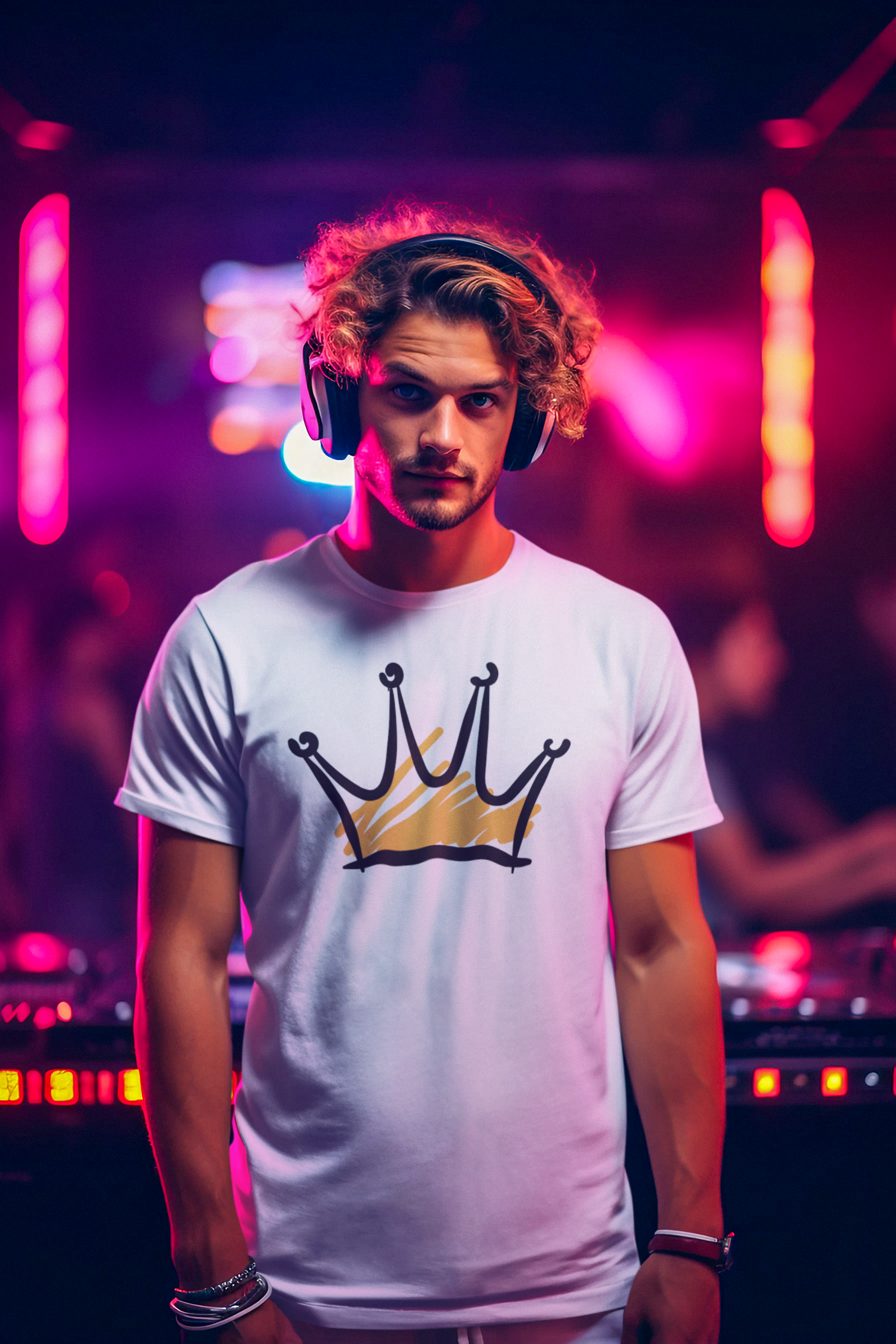 Camiseta branca coroa - oficial 