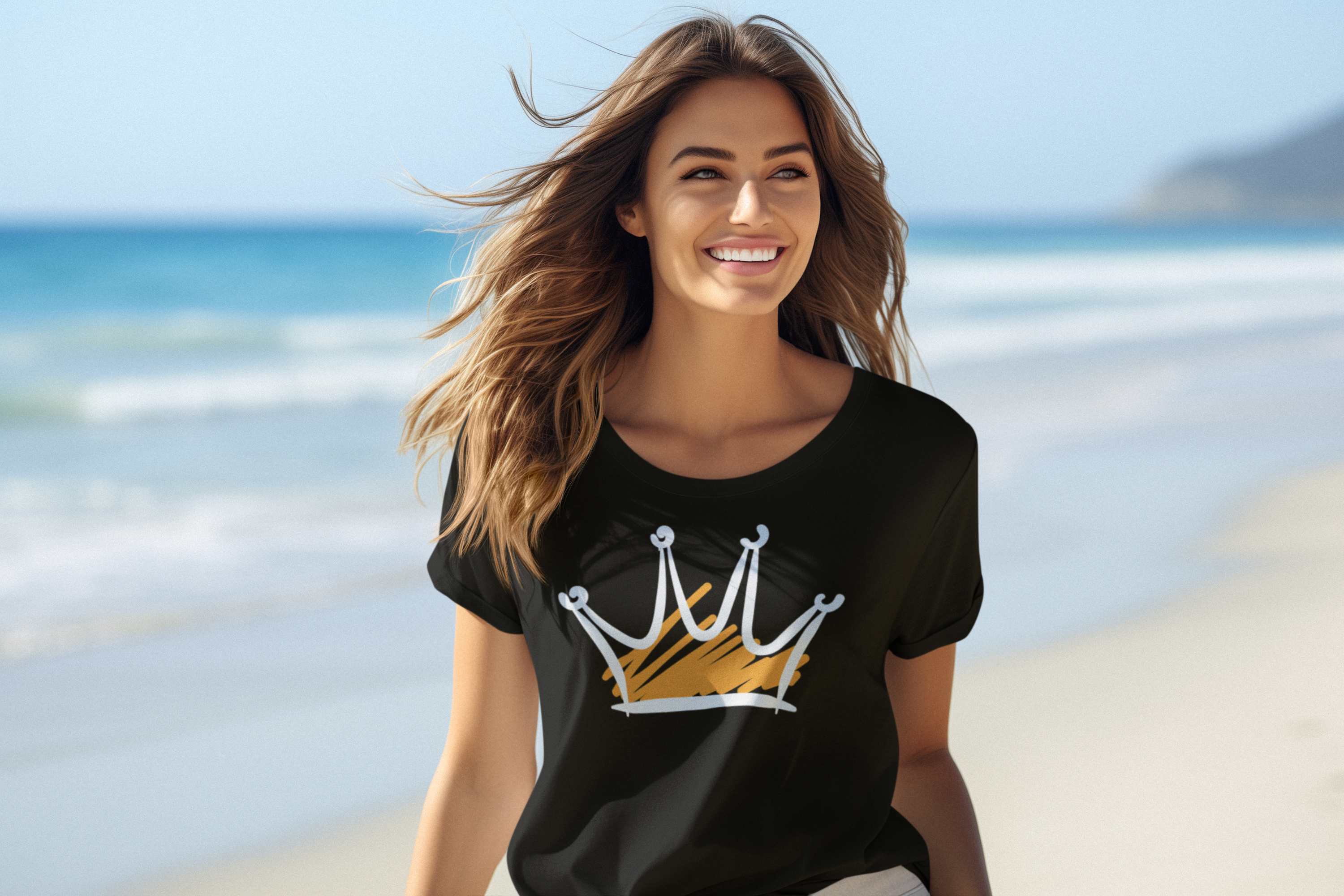 Camisa feminina - coroa preta oficial
