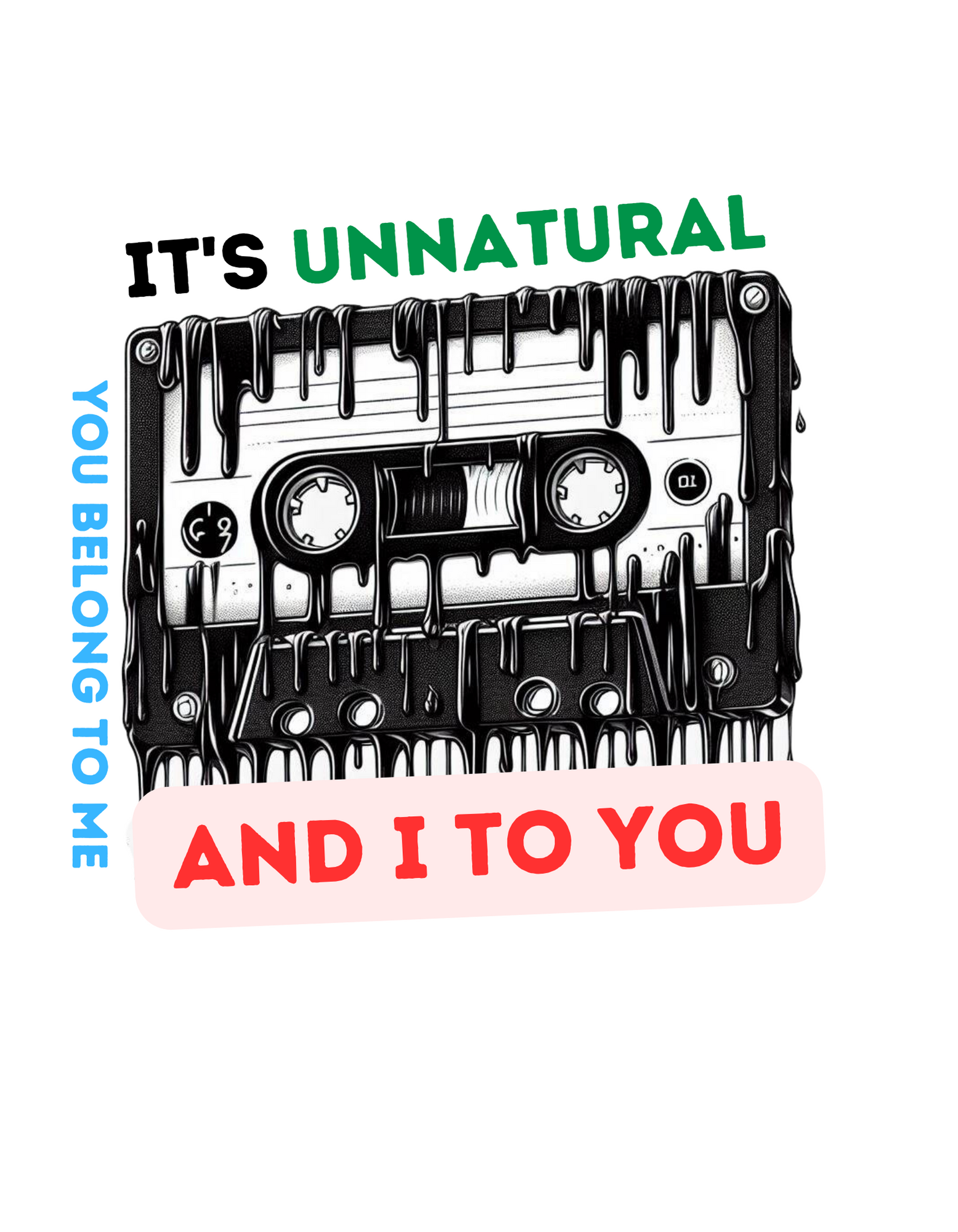 cAMISETA - pRETA & bRANCA - (IT´S UNNATURAL)