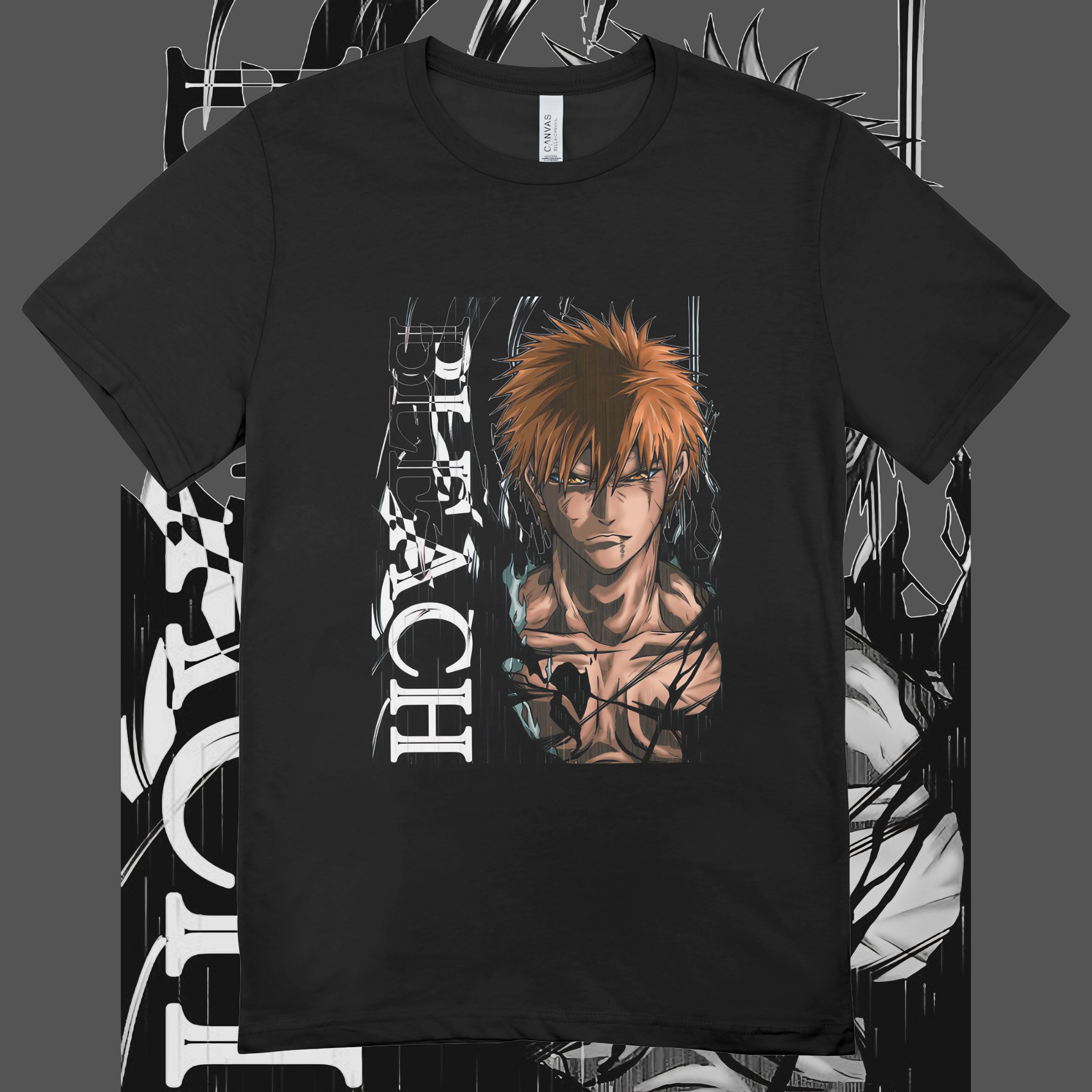 T-shirt Premium Unissex Bleach Ichigo Kurosaki