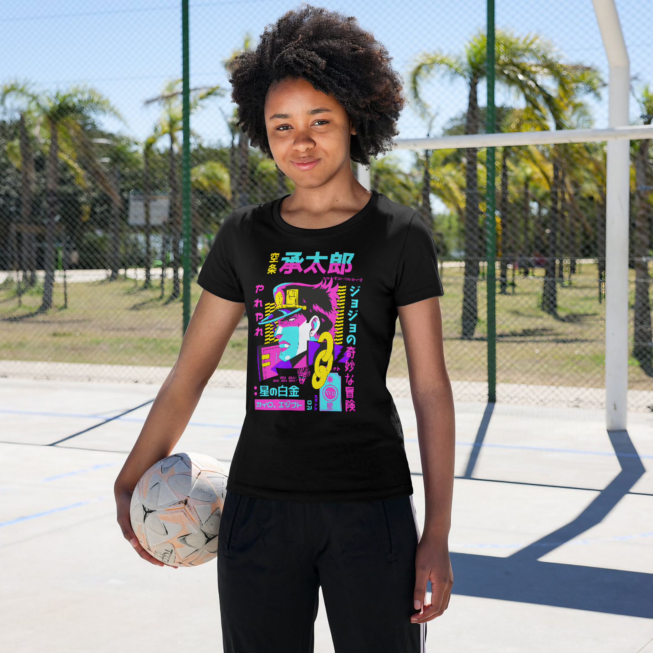 T-shirt Feminino JoJo's Jotaro Kujo