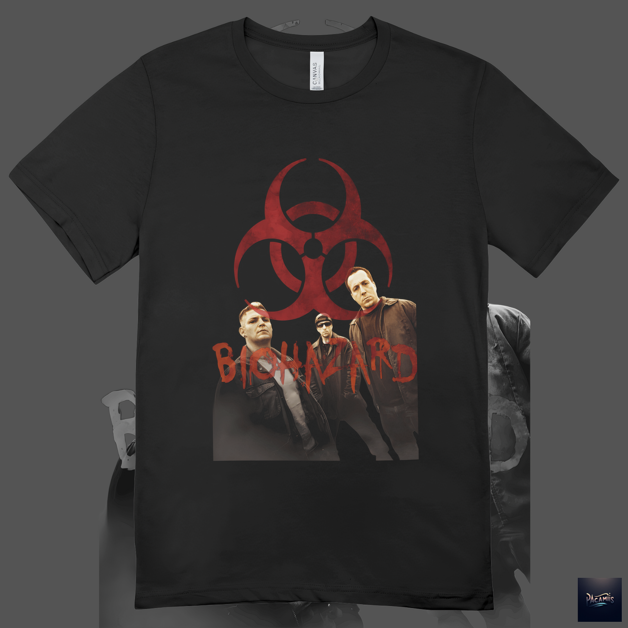 T-shirt Unissex BIOHAZARD band