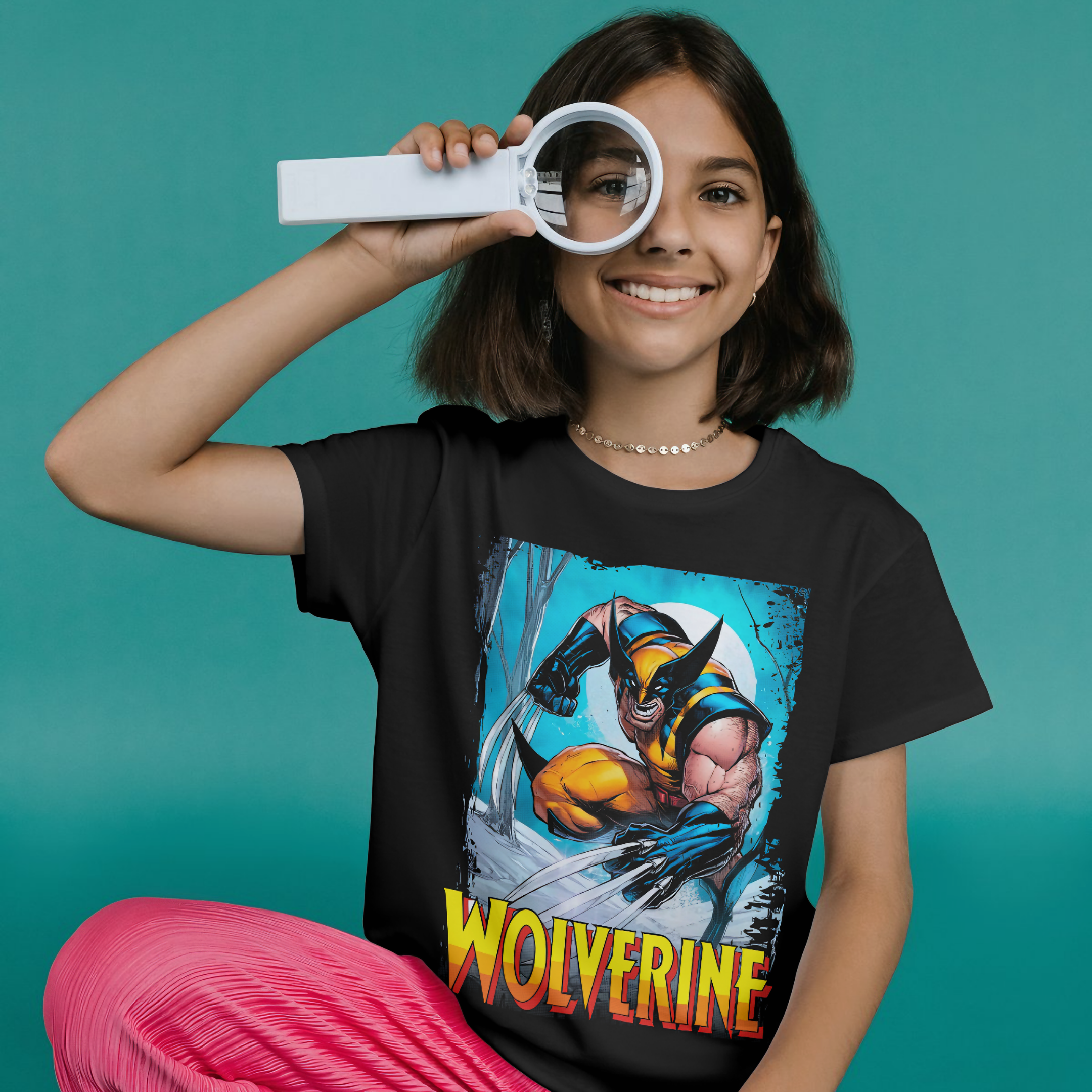 T-shirt infantil X-men Wolverine