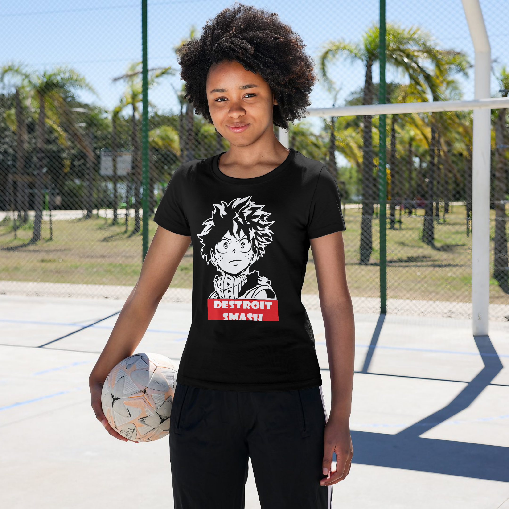 T-shirt Feminino My Hero Destroit Smash
