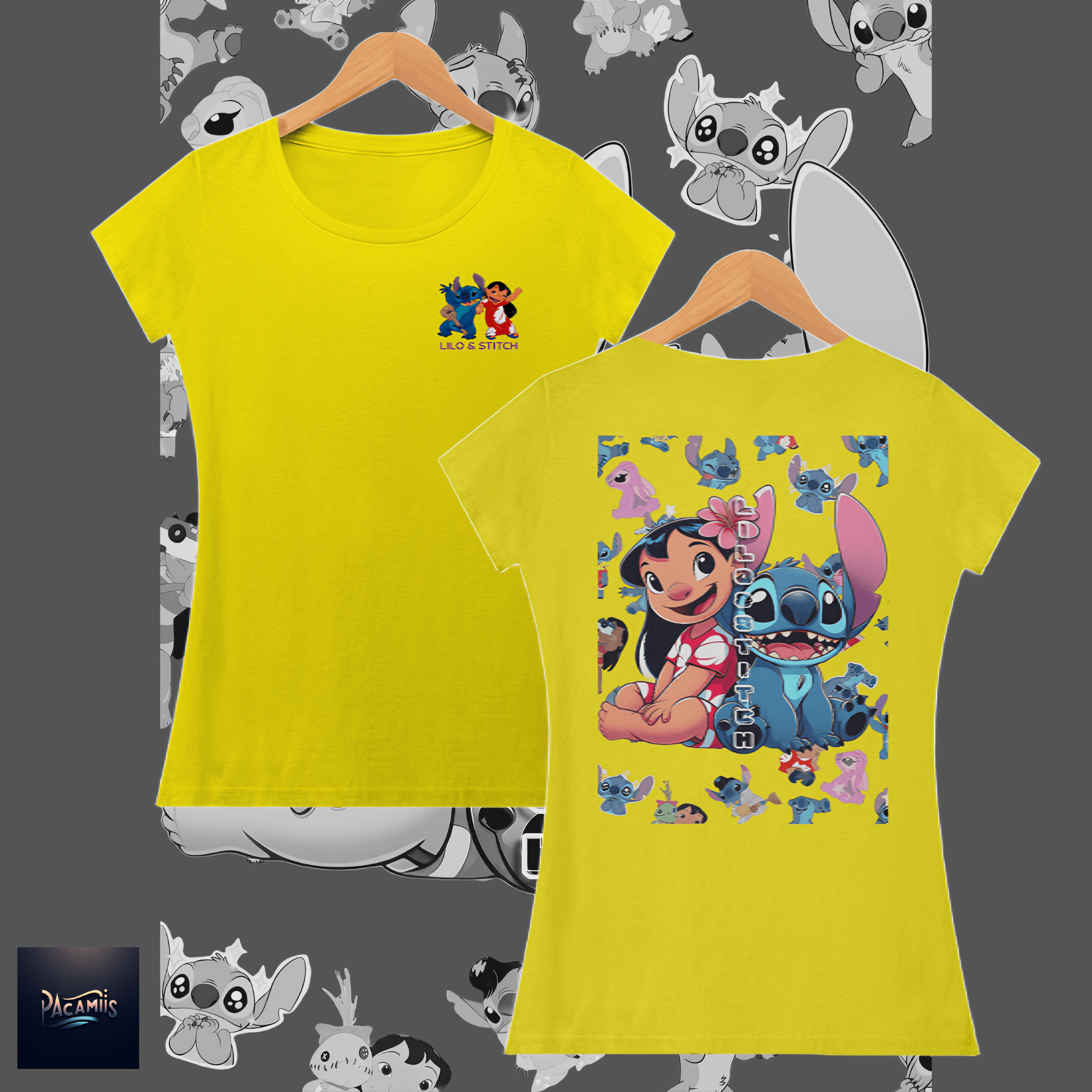T-shirt Feminina Lilo e Stitch