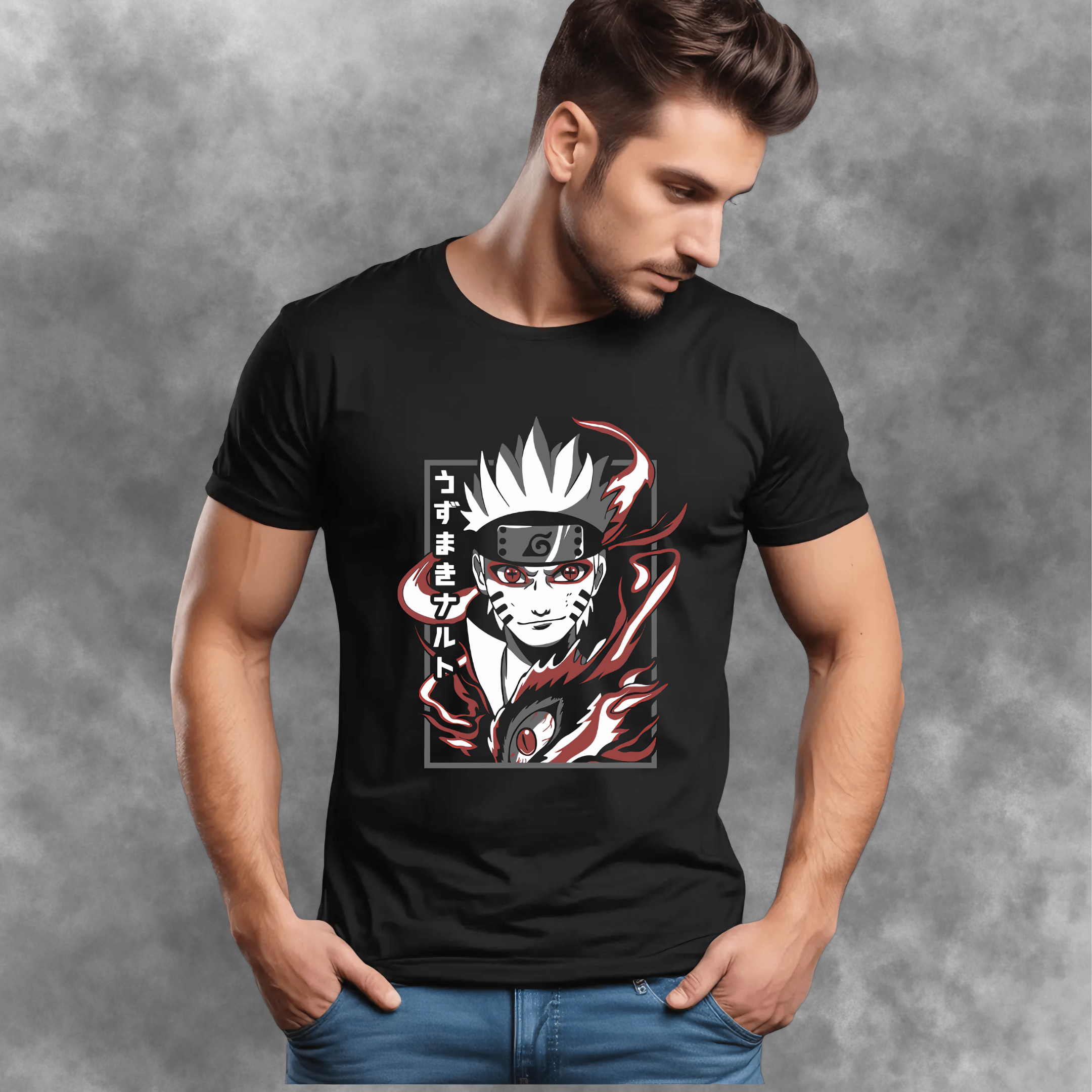 T-shirt Premium Unissex Naruto Uzumaki