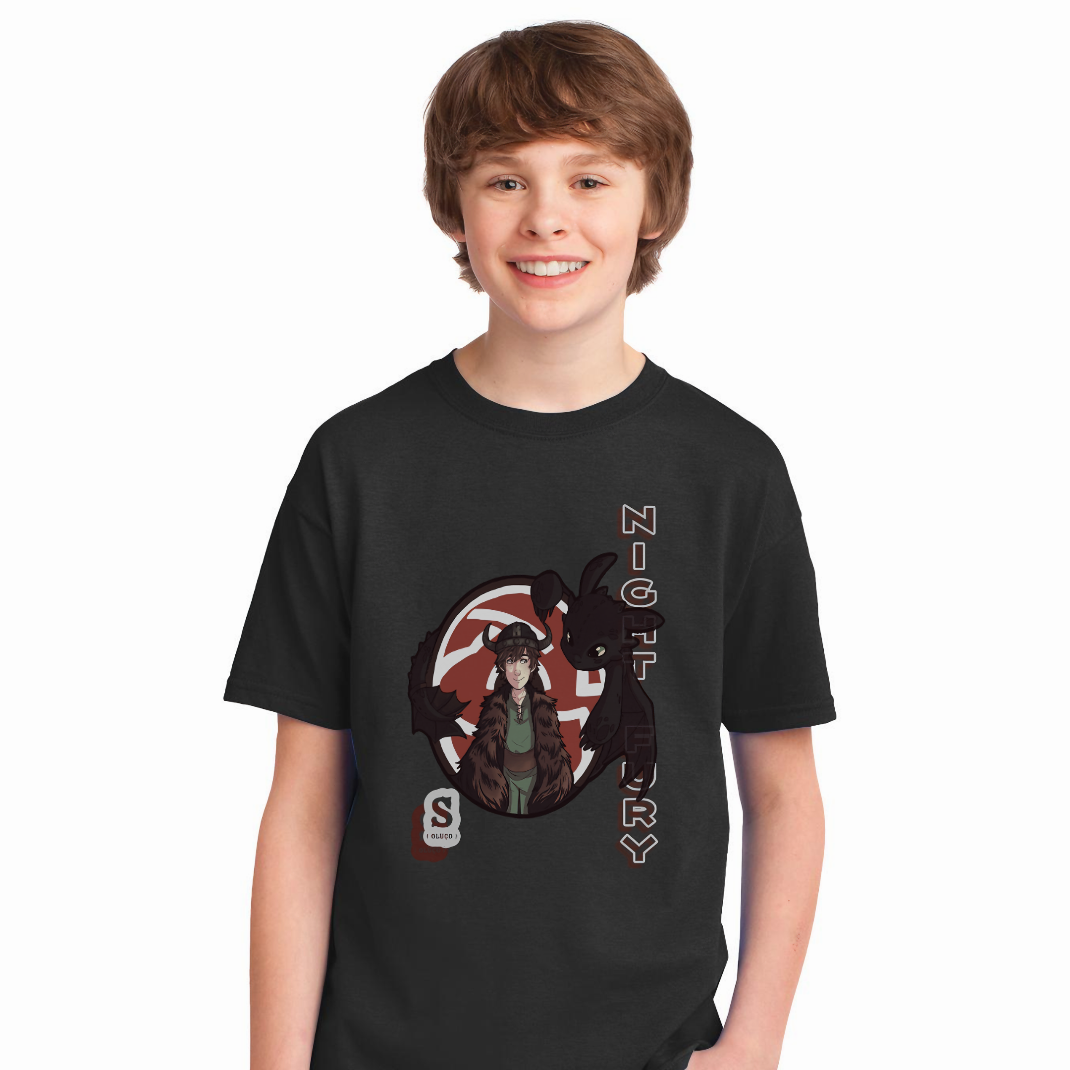 T-shirt Infantil Banguela e Soluço