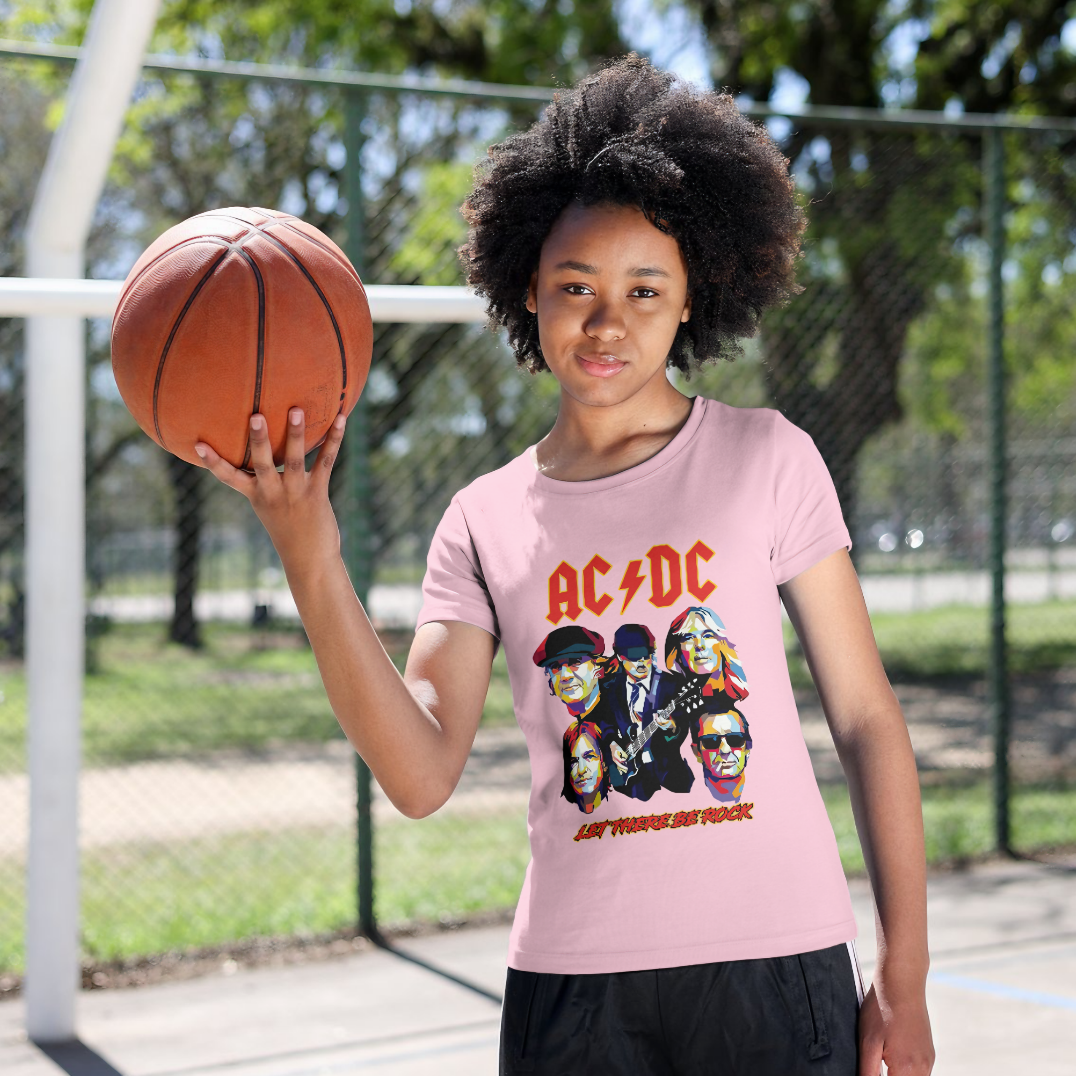 T-shirt Feminino AC/DC Let There Be Rock