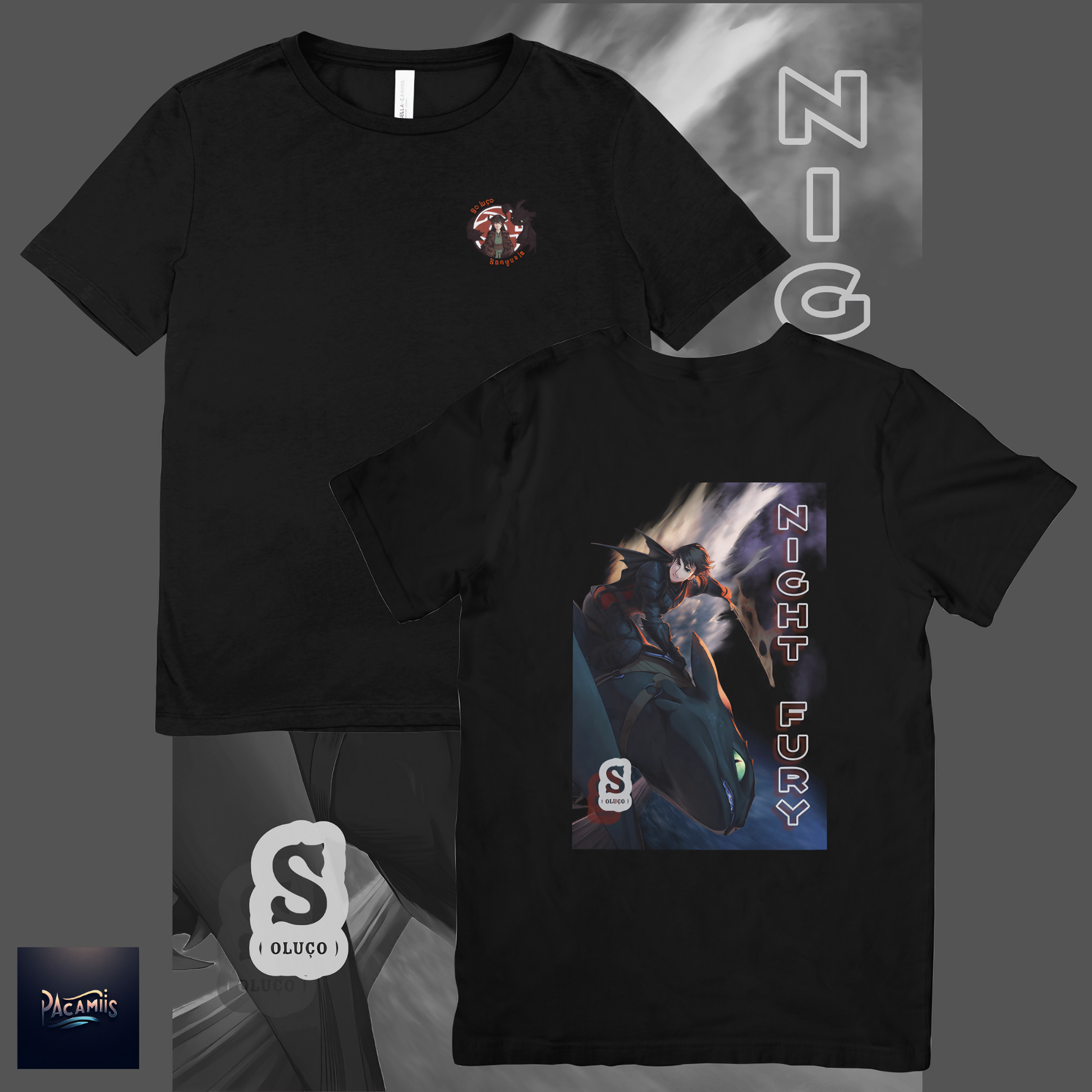 T-shirt Premium Banguela & Soluço