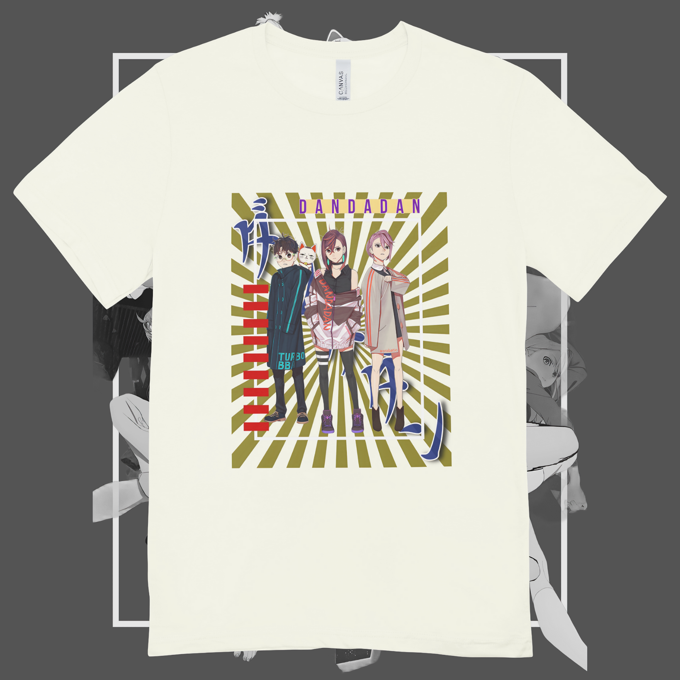 T-shirt Premium Unissex Dandadan Ken-Momo-Aira