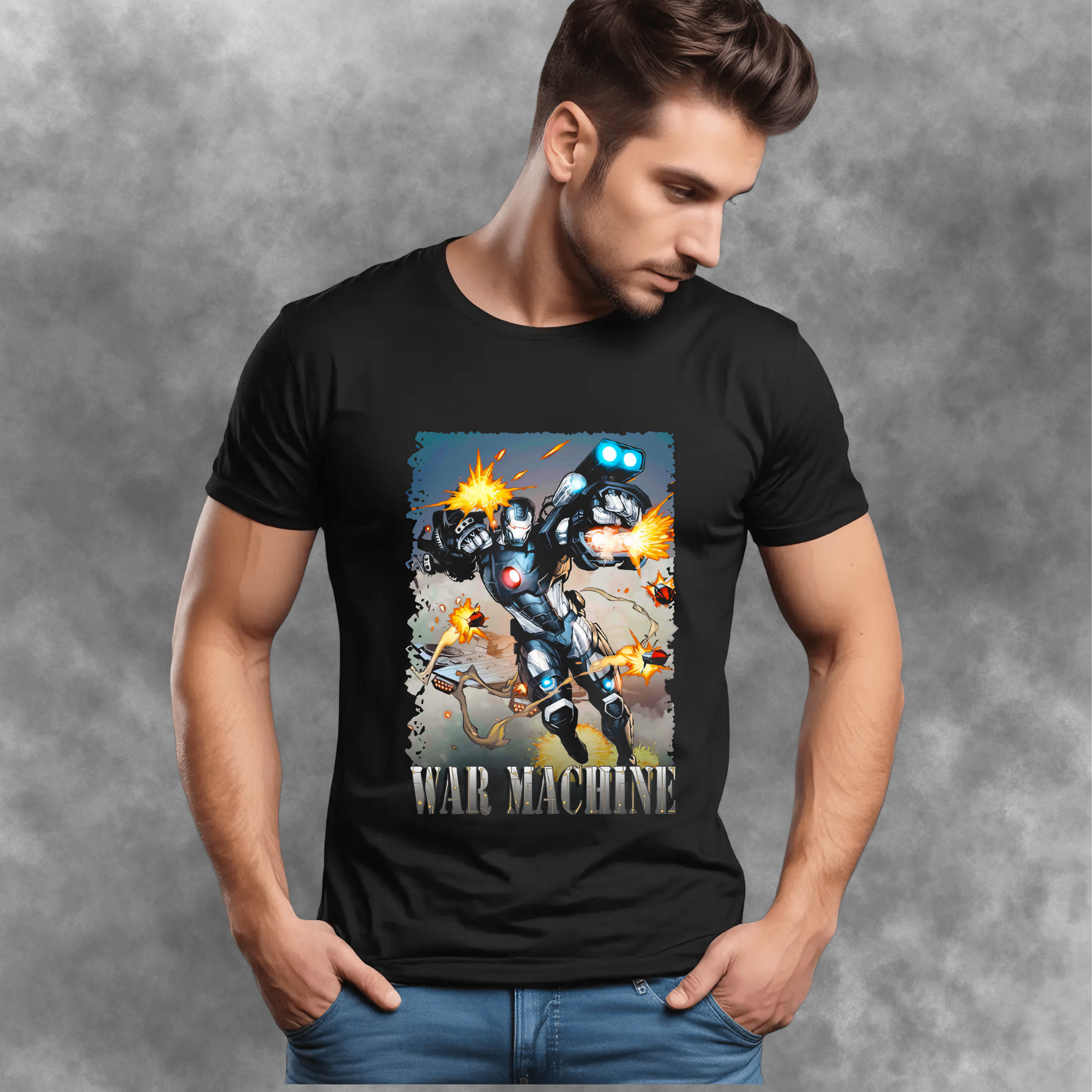 T-shirt Premium Marvel Máquina de Combate