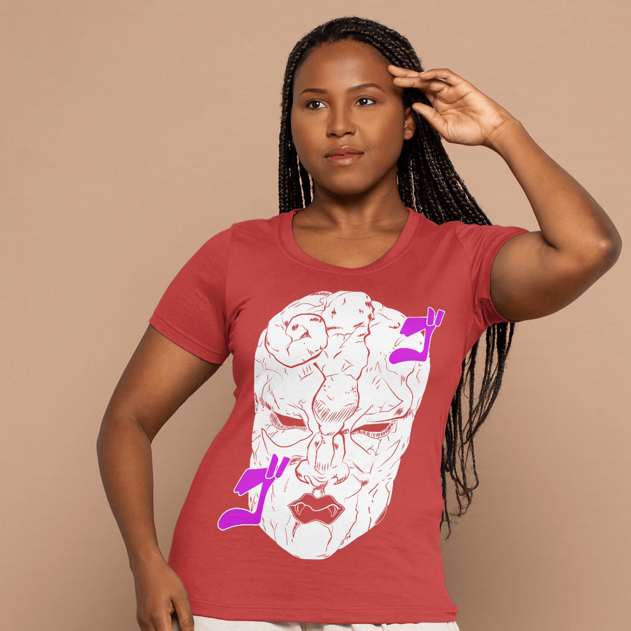 T-shirt Feminino JoJo's Bizarre Adventure Stone Mask