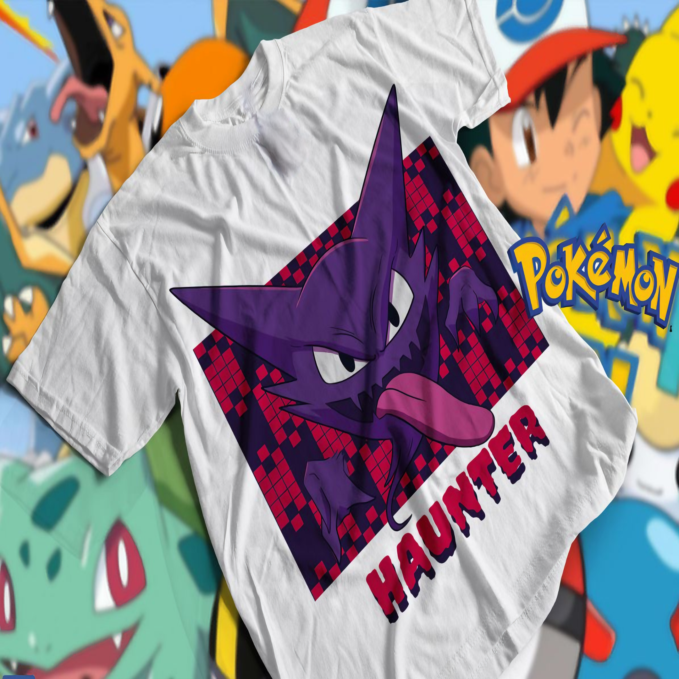 T-shirt Premium Unissex Pokémon Haunter