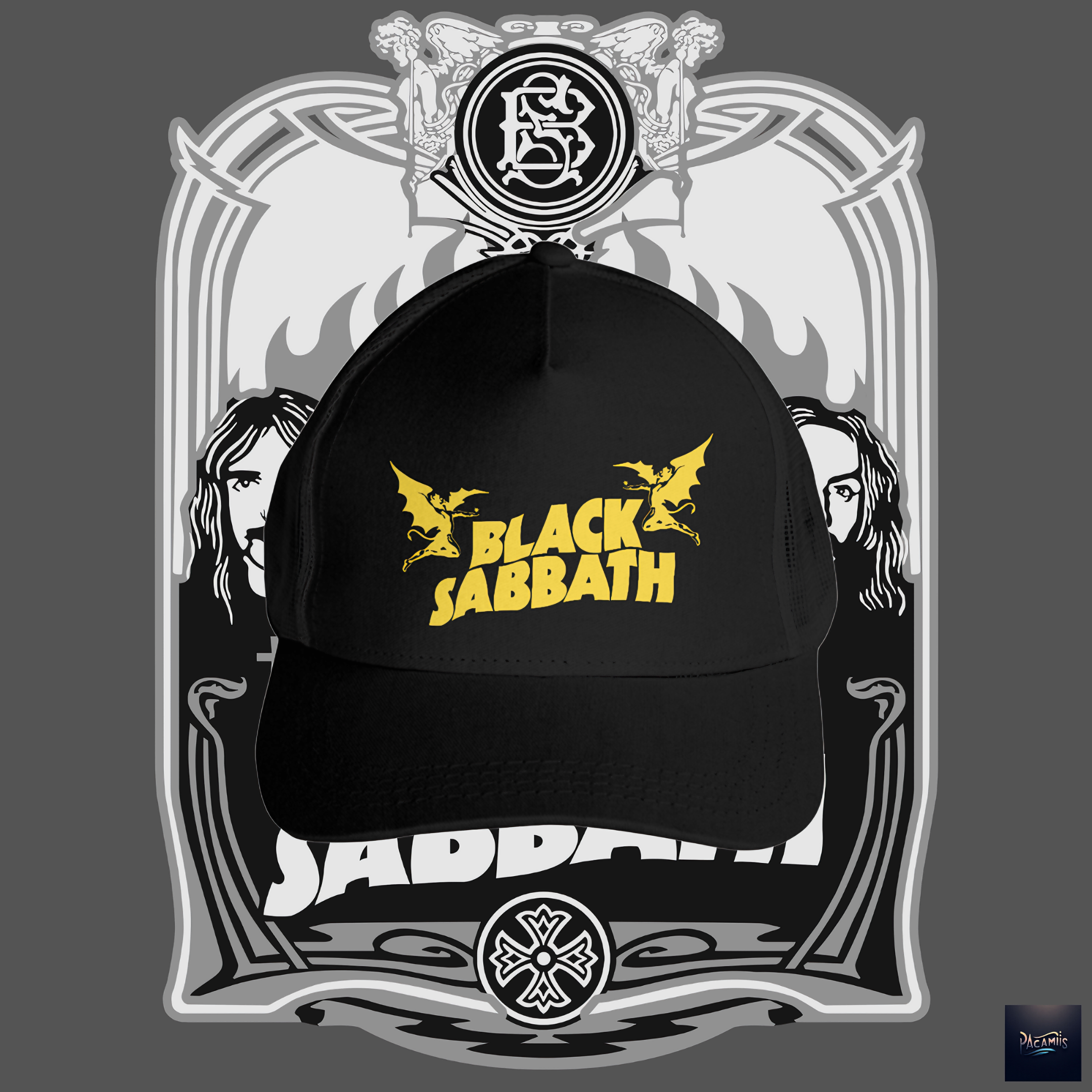 Boné Americano Black Sabbath