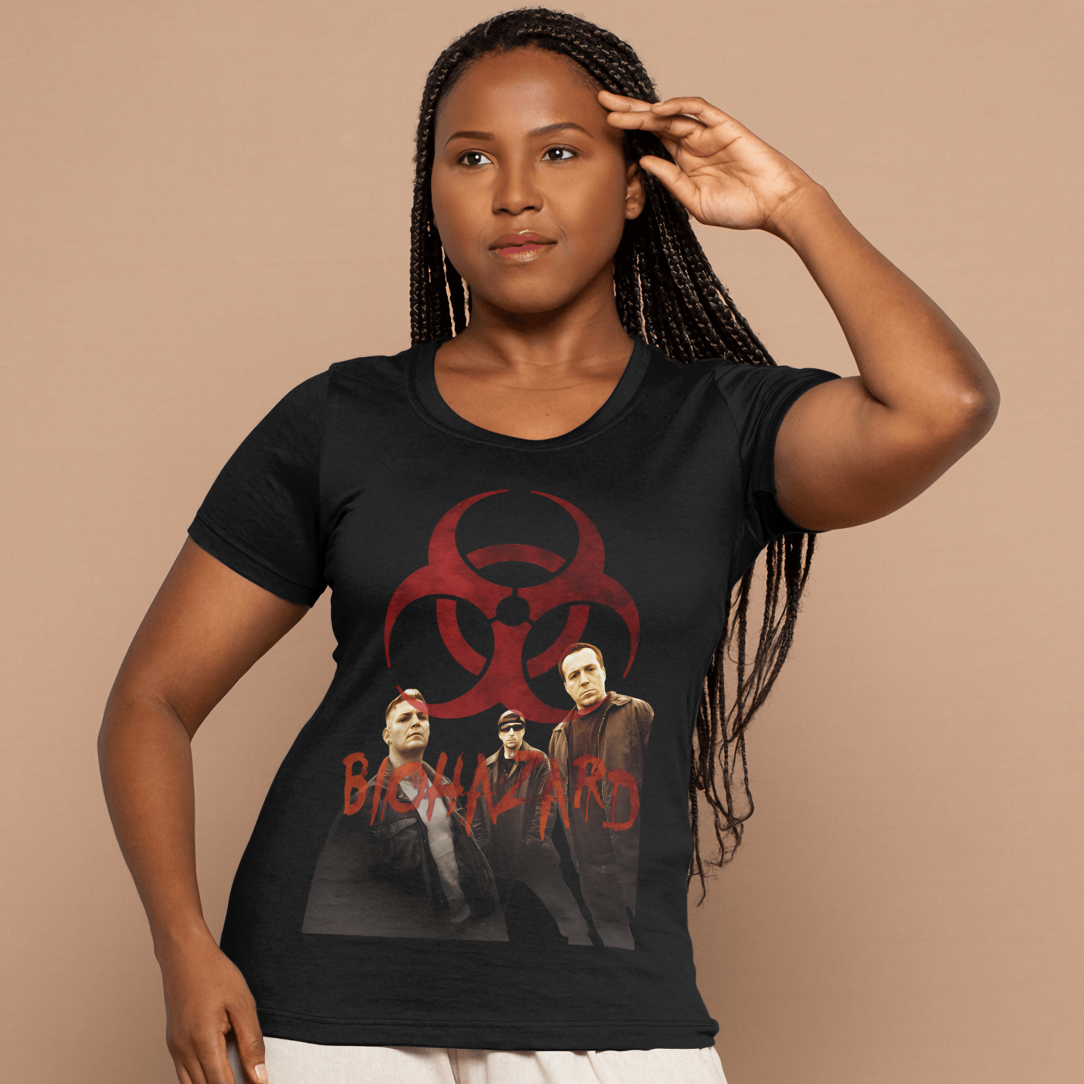 T-shirt Feminino BIOHAZARD band