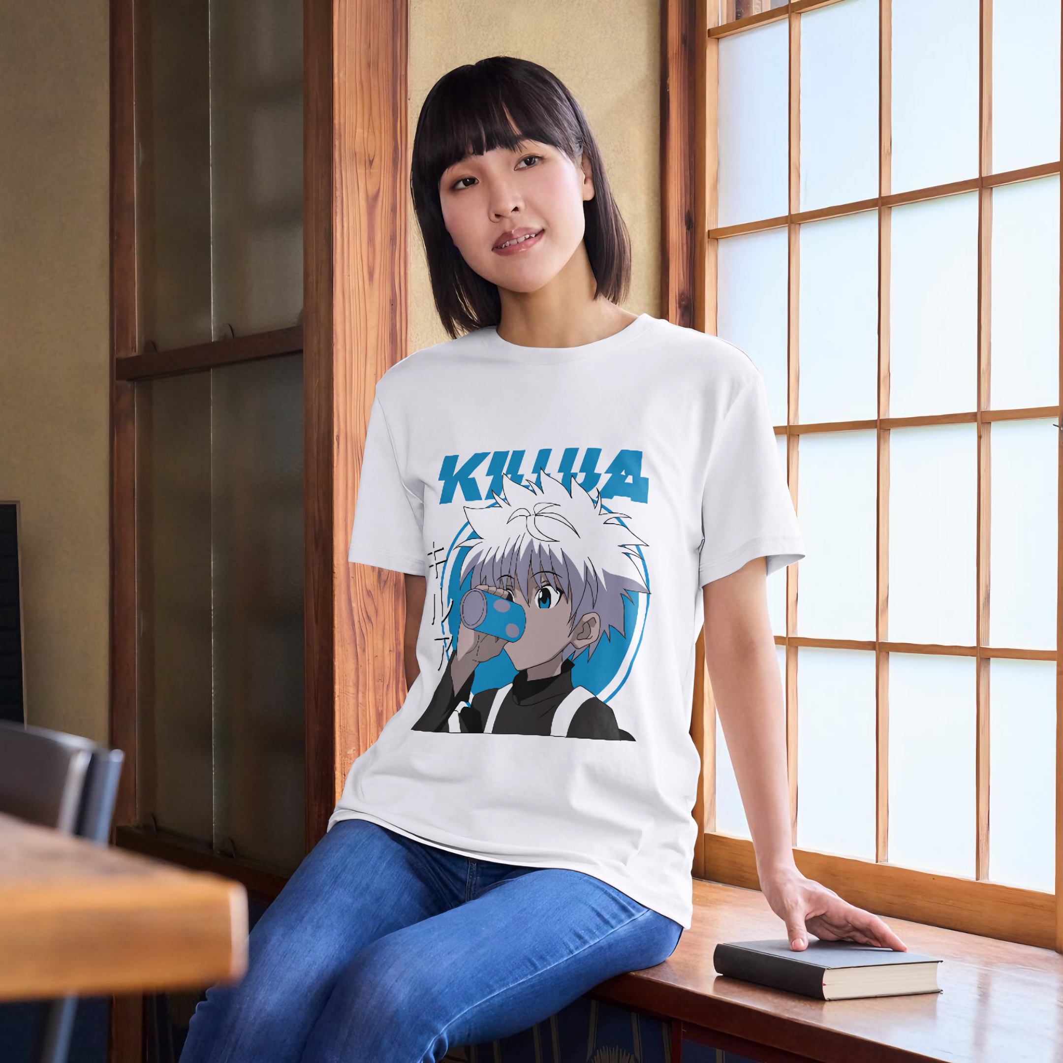 T-shirt Feminino HXH Killua Zoldick