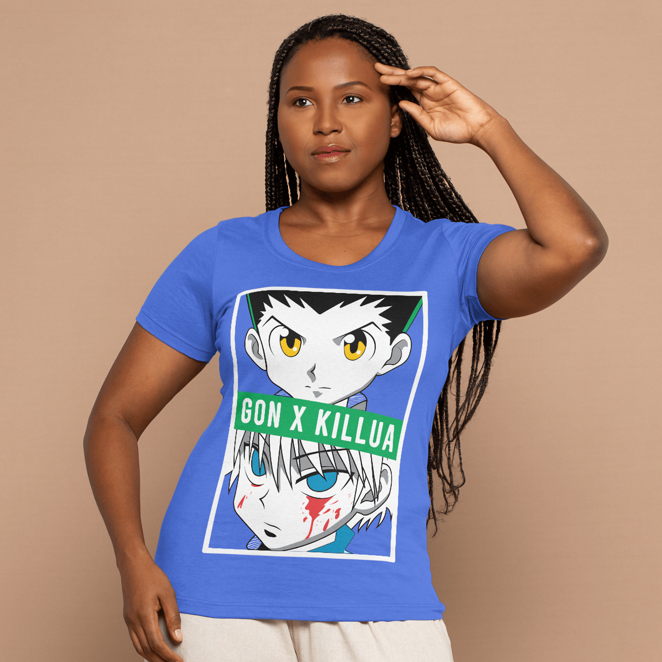 T-shirt Feminino HXH Gon x Killua
