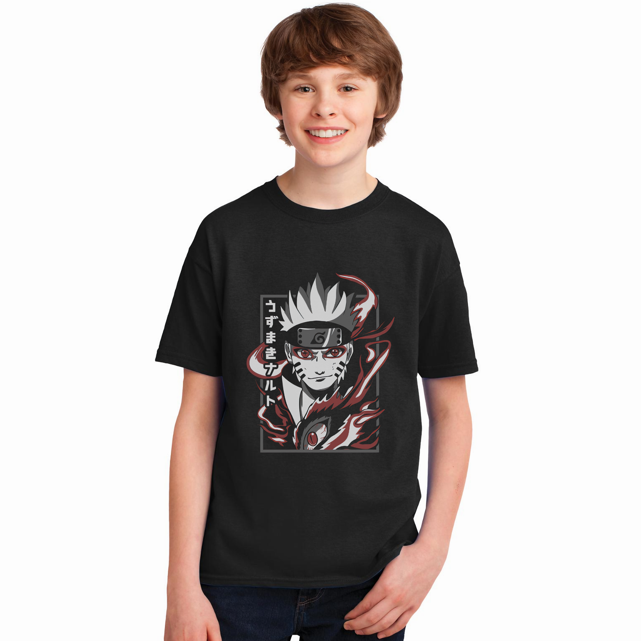 T-shirt Premium Infantil Uzumaki Naruto