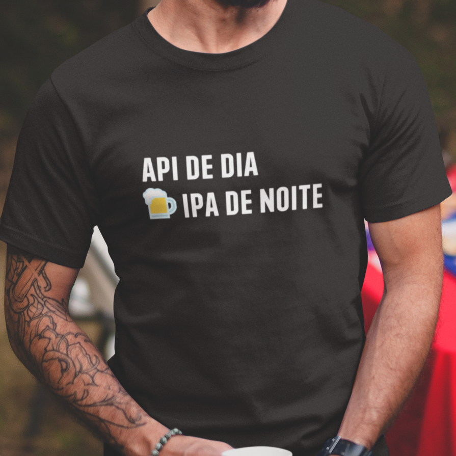 Camiseta API de dia IPA de noite