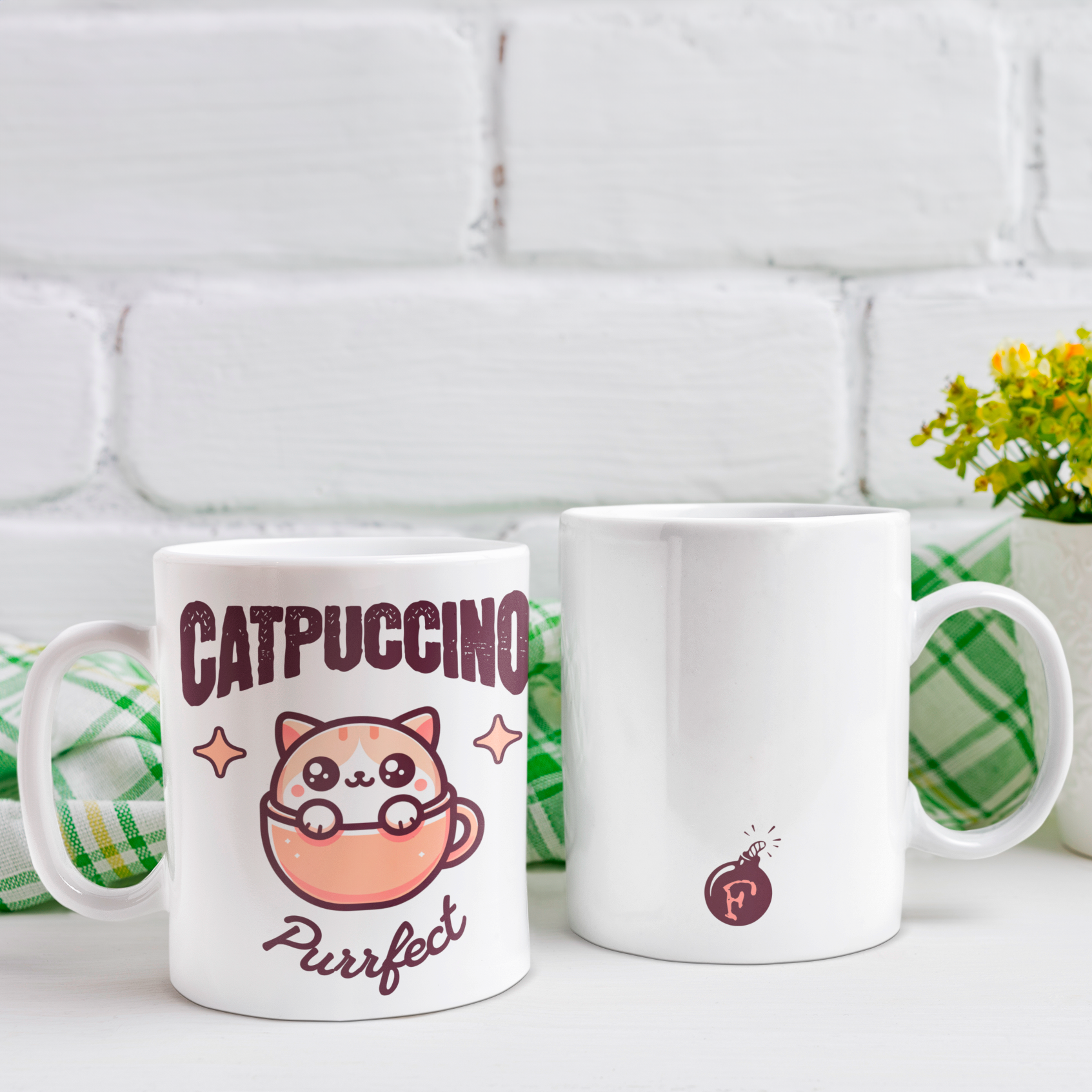 CANECA CATPUCCINO KAWAII