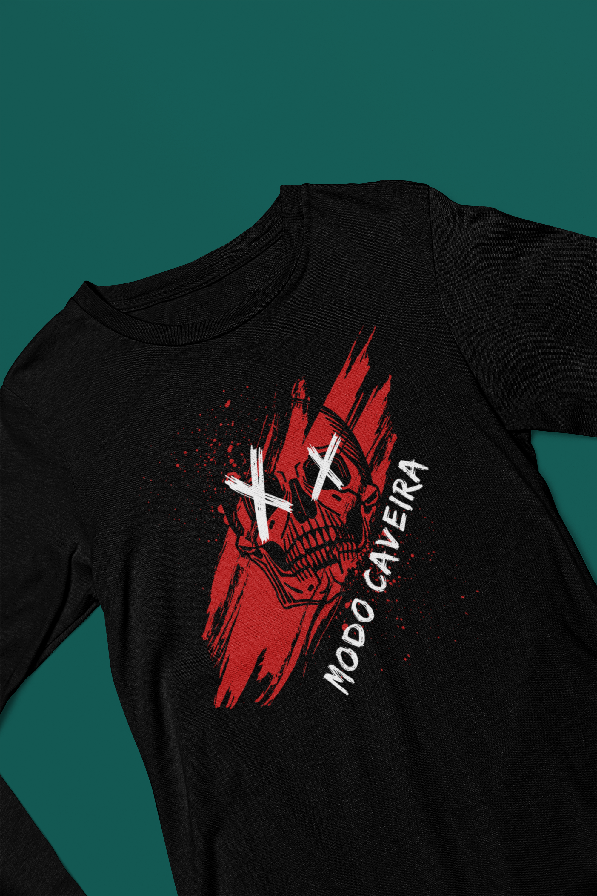 Camisa Mang Longa Sport Dry UV - Modo Caveira