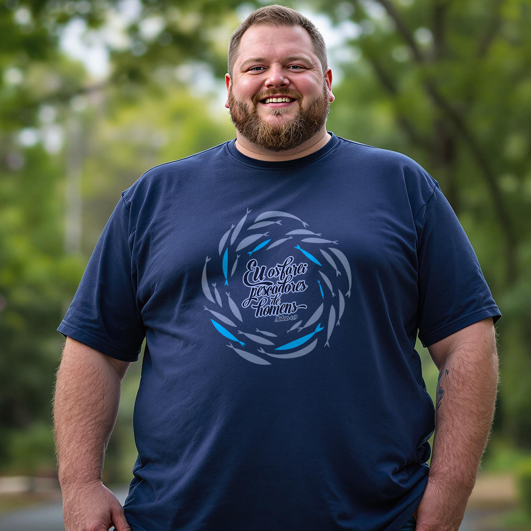 Camisa Plus Size Quality Pescadores de Homens - Unissex