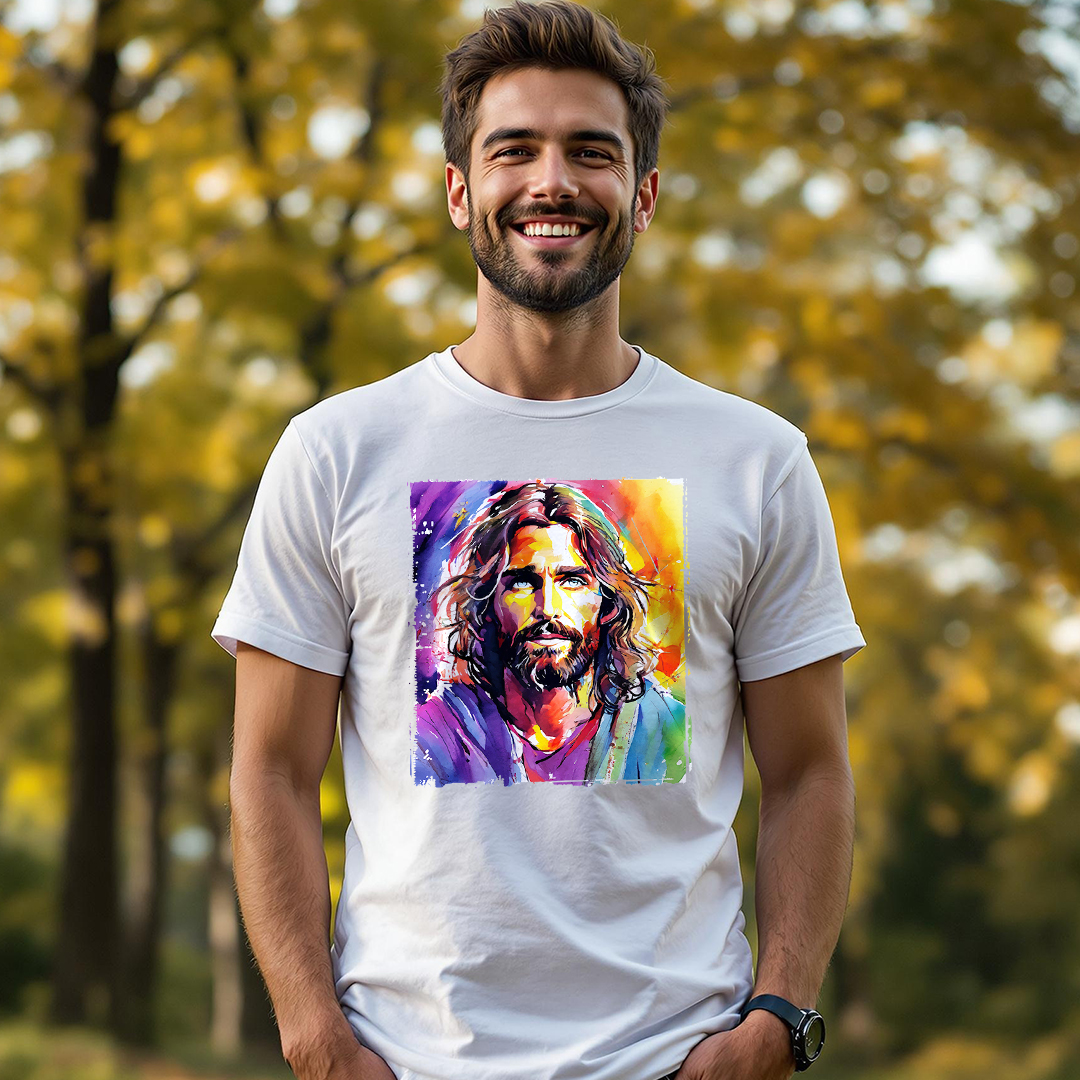 Camisa Quality Jesus Aquarela - Unissex