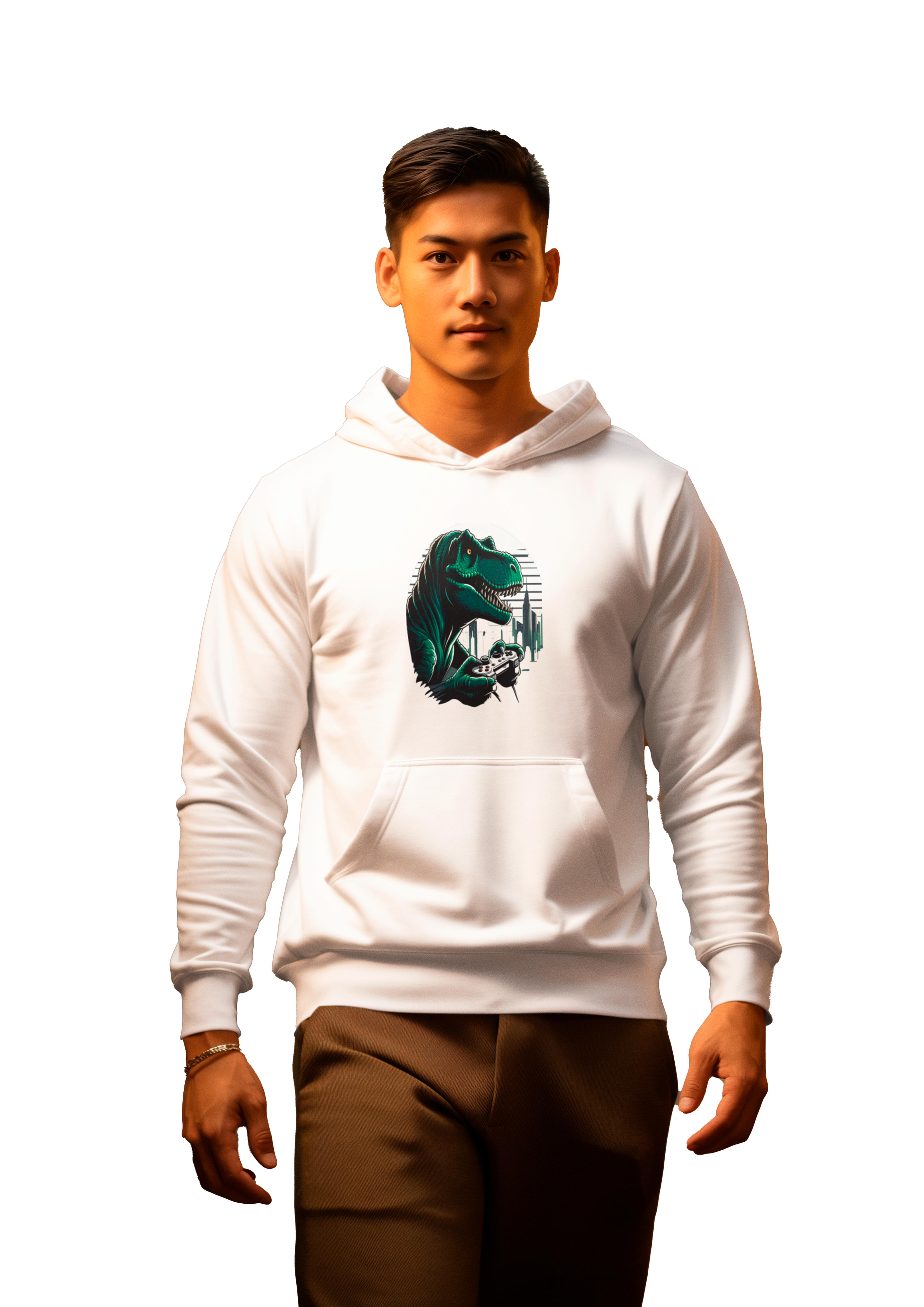 Moletom Canguru T- Rex Gamer