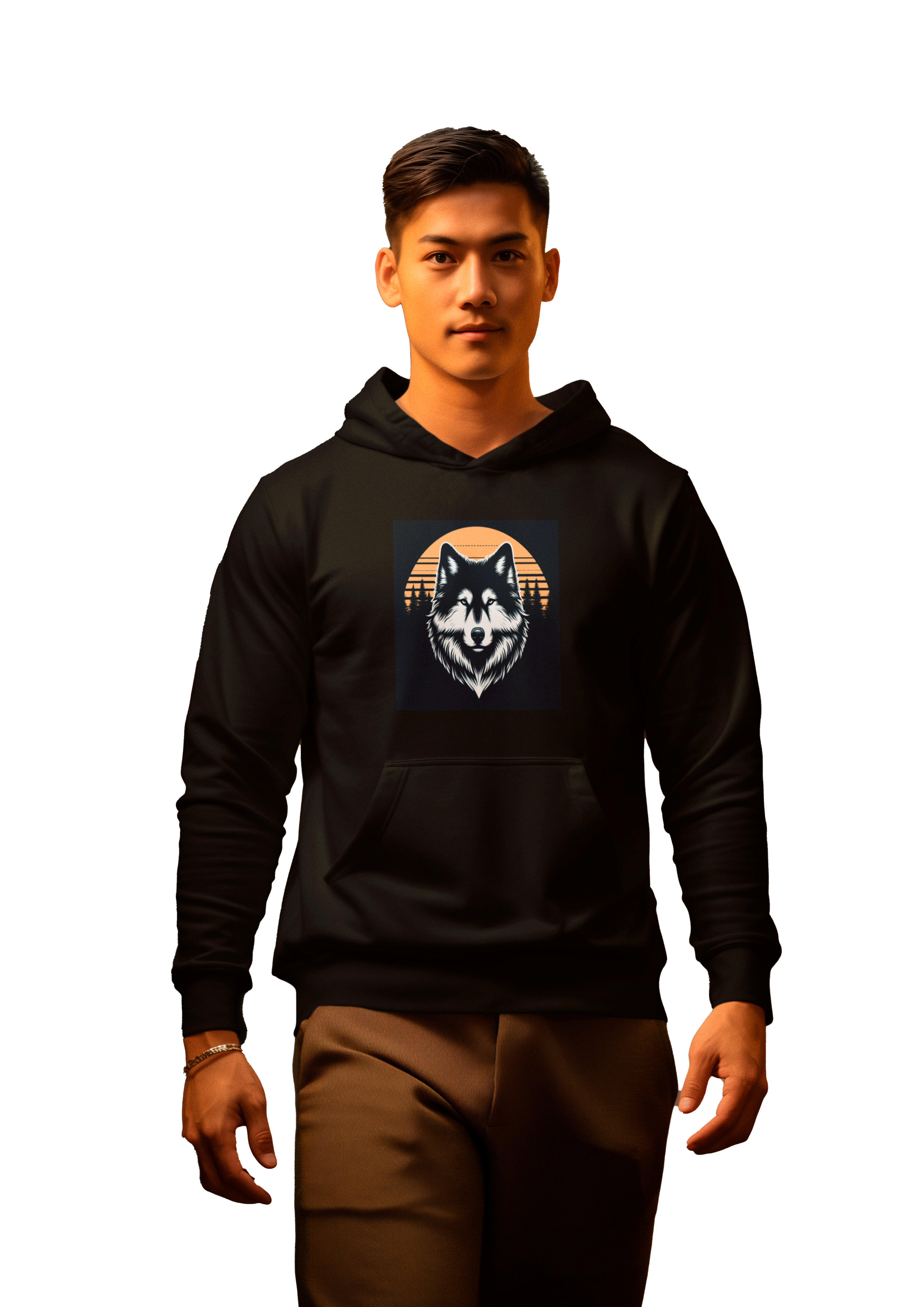 Moletom Canguru Lobo - Entardecer