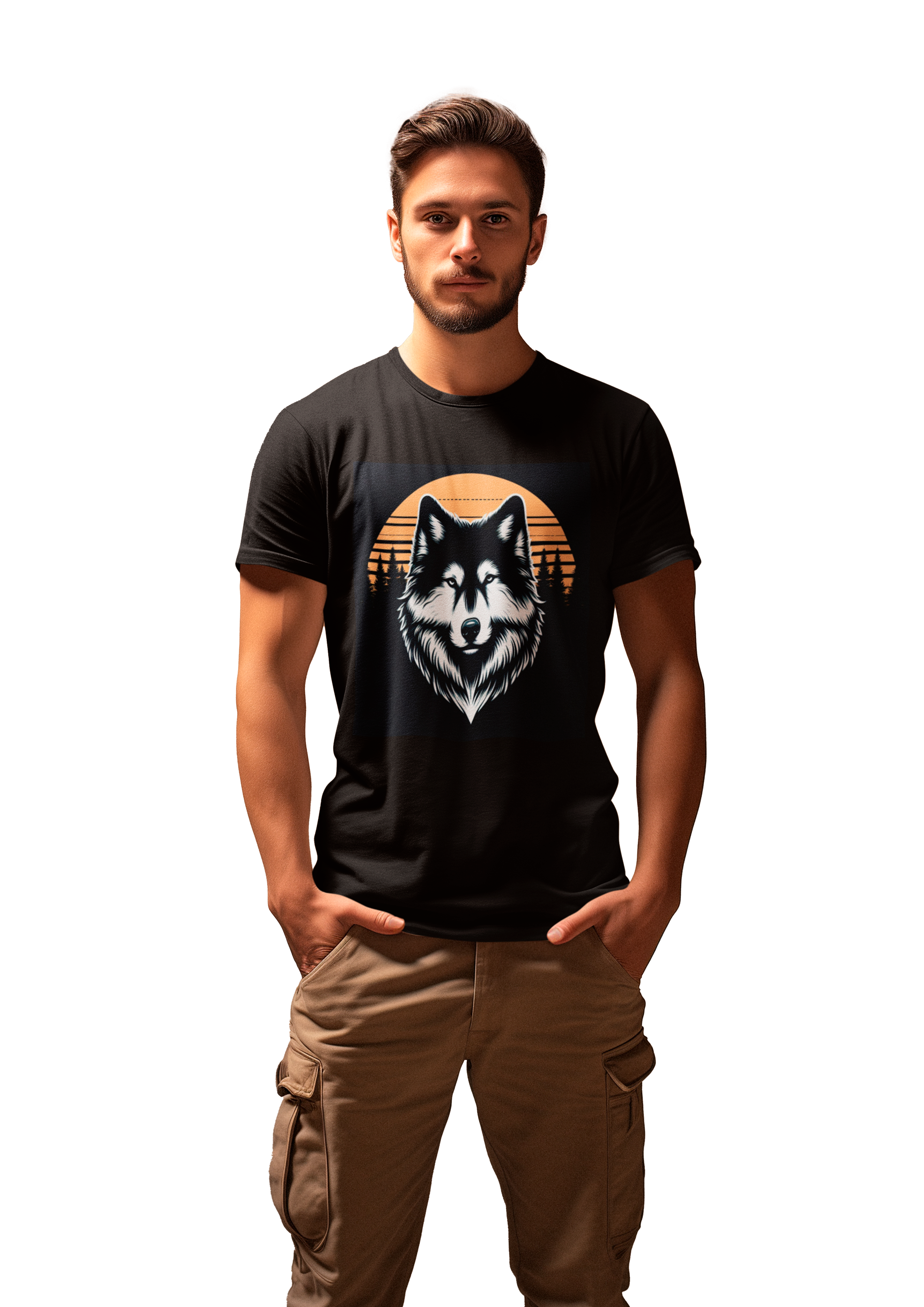 Camiseta Lobo - Entardecer