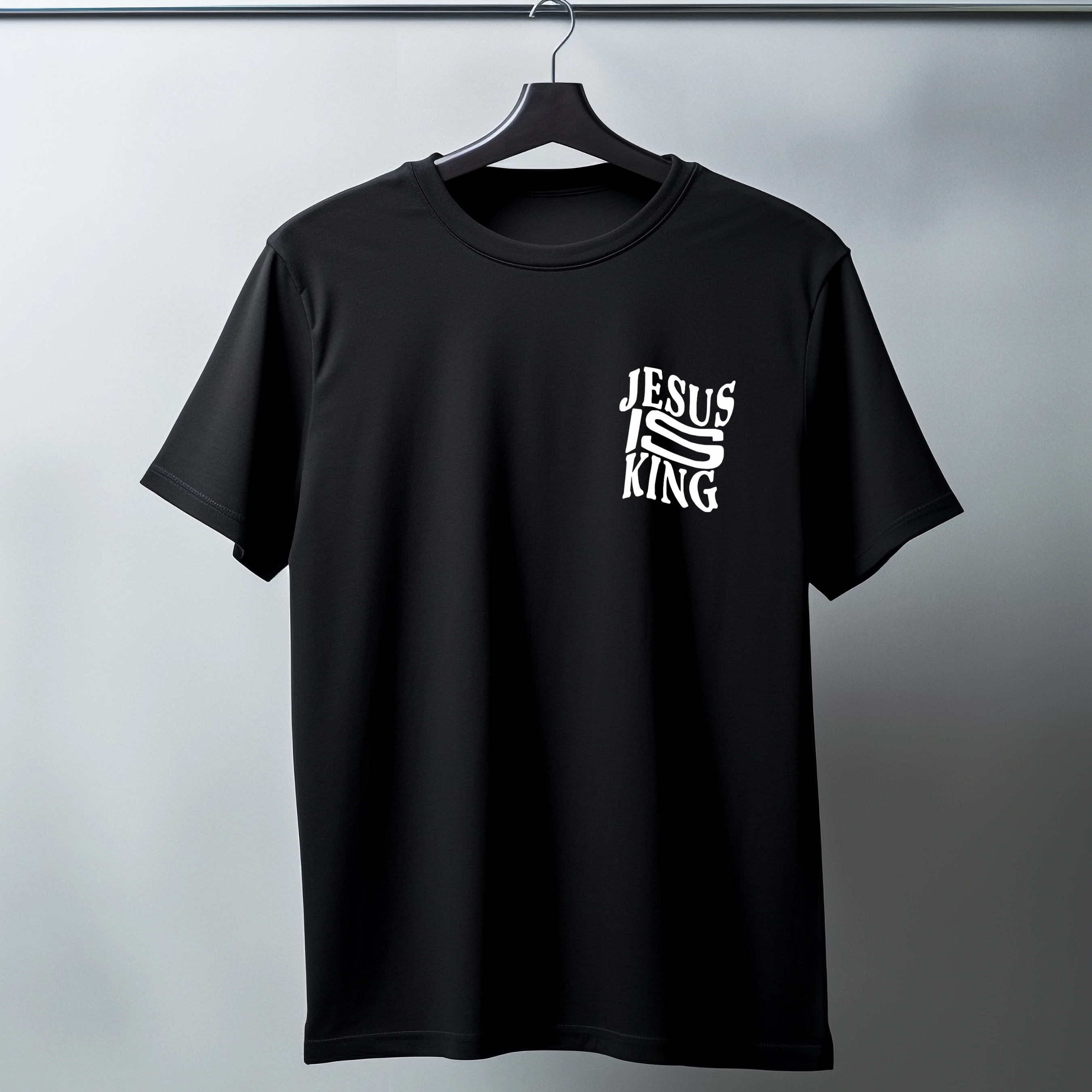 T-SHIRT JESUS IS KING (frente)