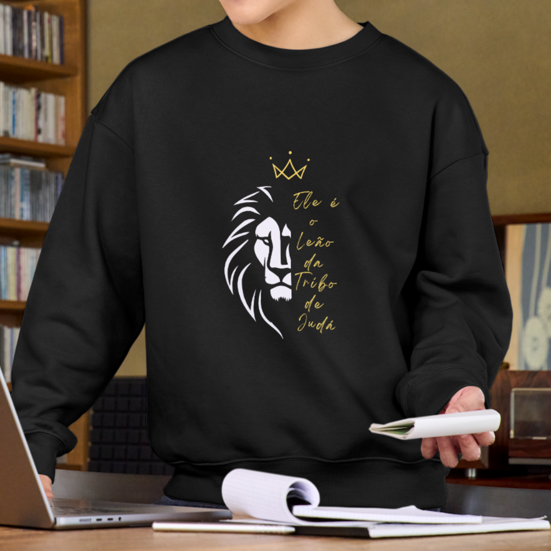 Moletom Blusão - Leão da Tribo de Judá
