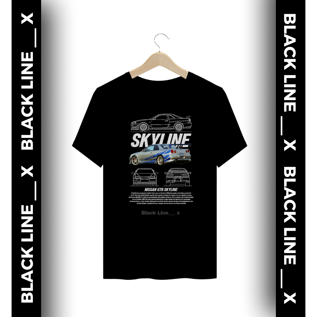 Camiseta Unissex Nissan GTR Skyline
