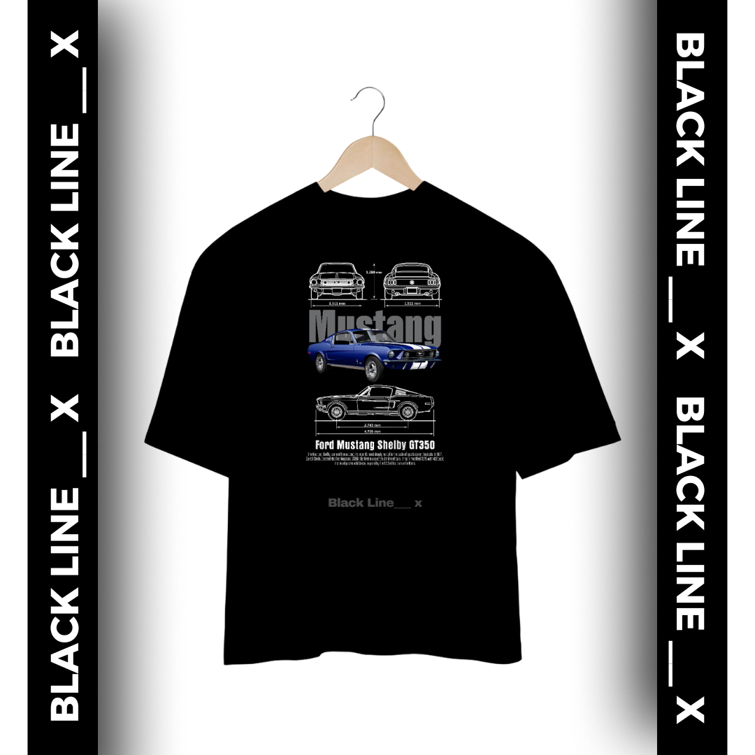 Camiseta Oversized Unissex Mustang Shelby GT 500