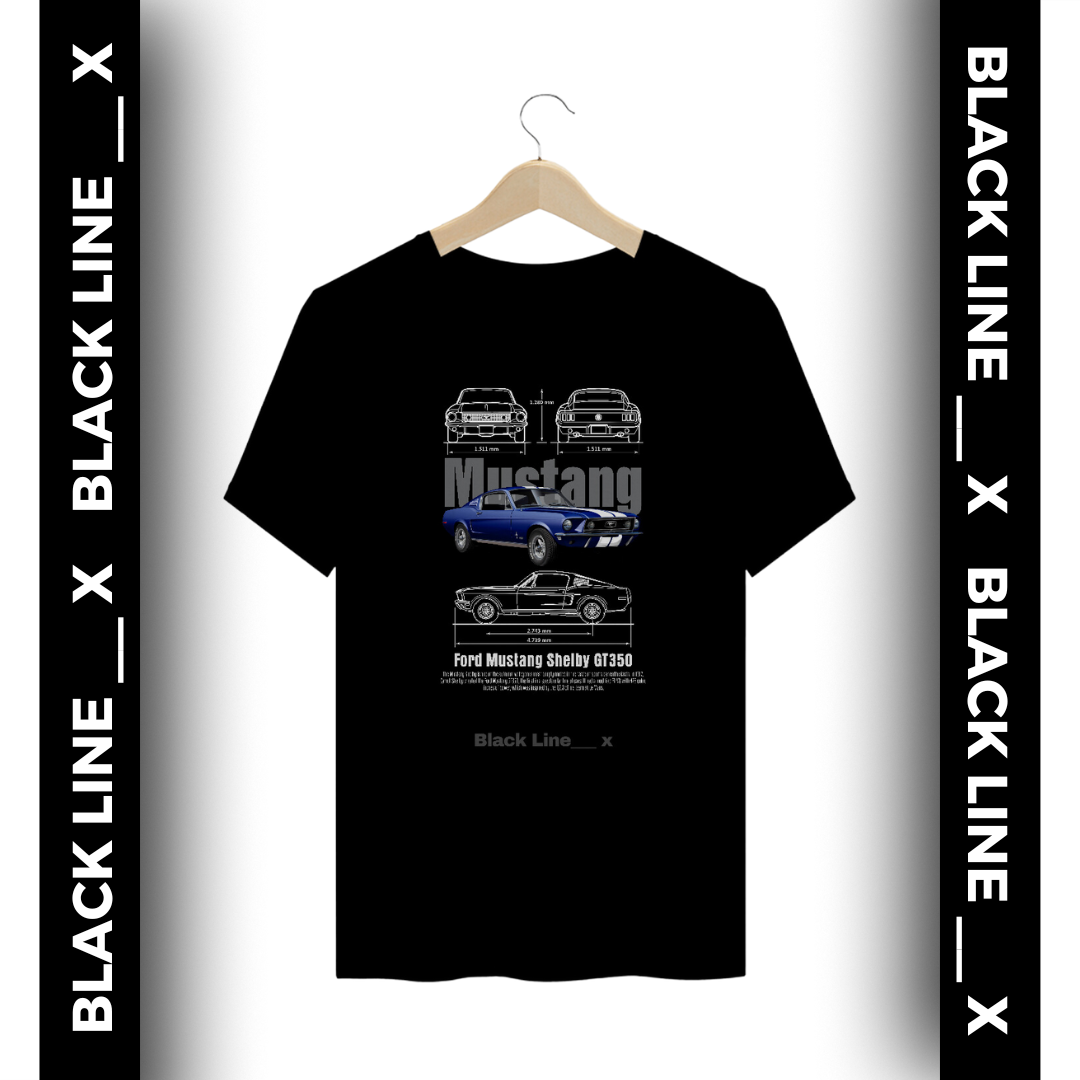 Camiseta Plussize Unissex Mustang Shelby GT 500