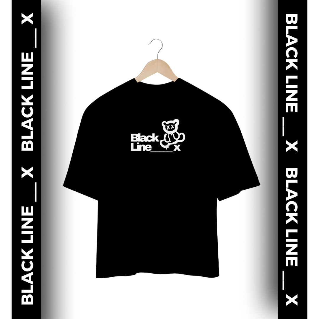 Camiseta Oversized Black Line _ X