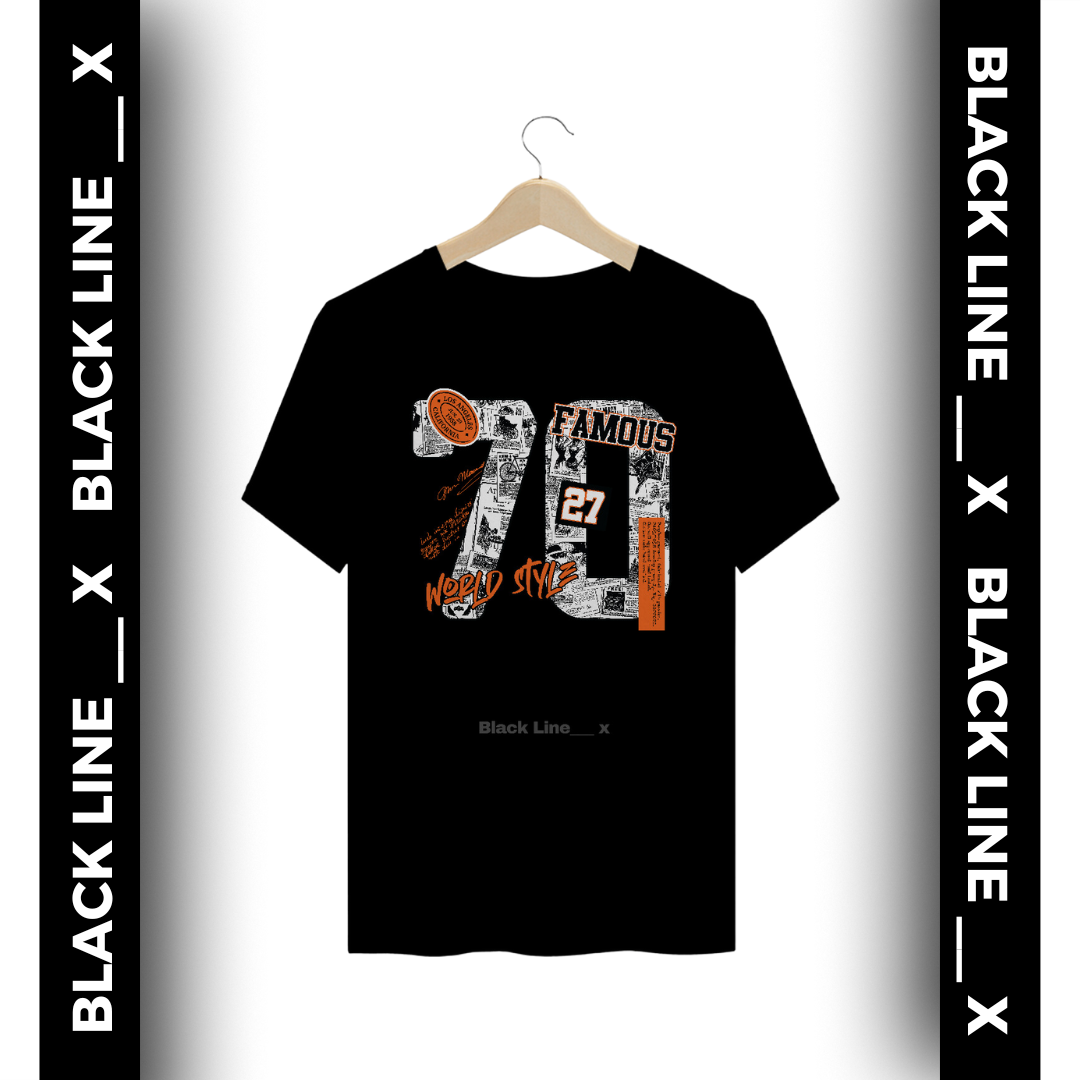 Camiseta Plussize Unissex 70 Famous