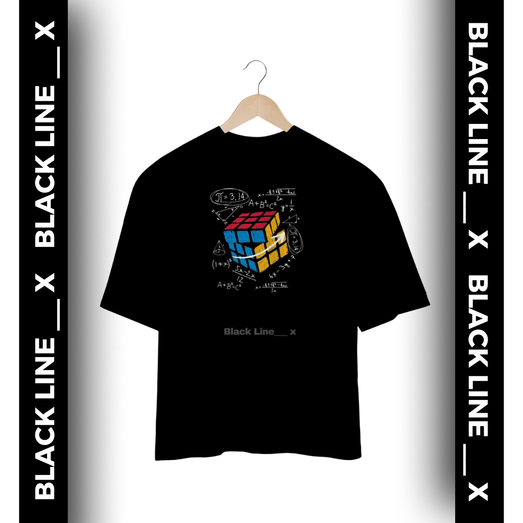 Camiseta Oversized Unissex Cubo Mágico