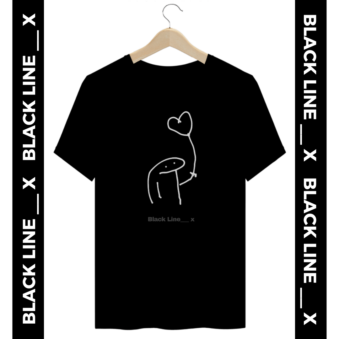 Camiseta Unissex Coração de Balão