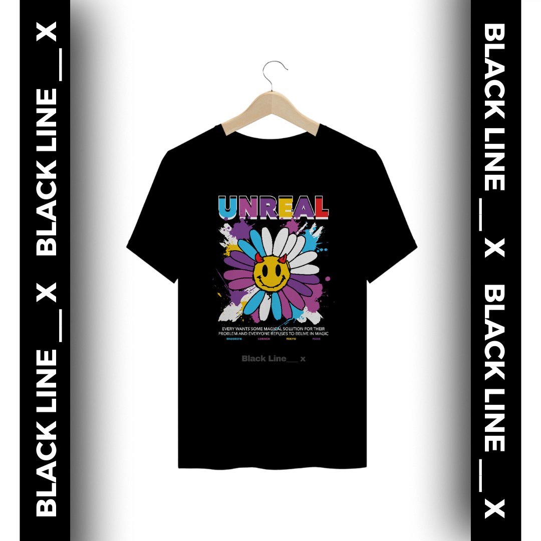 Camiseta Plussize Unissex Unreal Flower