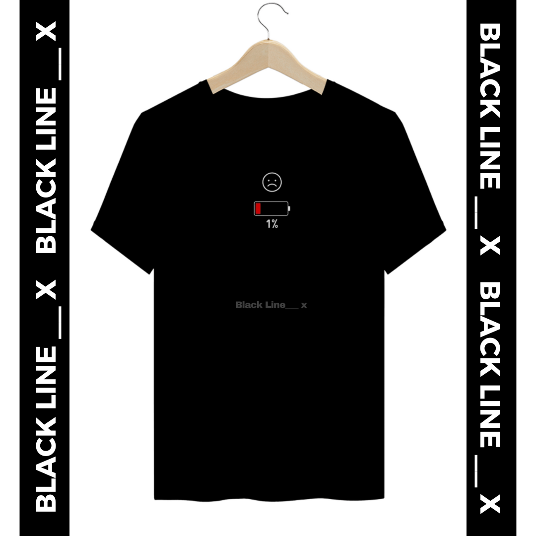 T-shirt Plussize Unissex Bateria Baixa